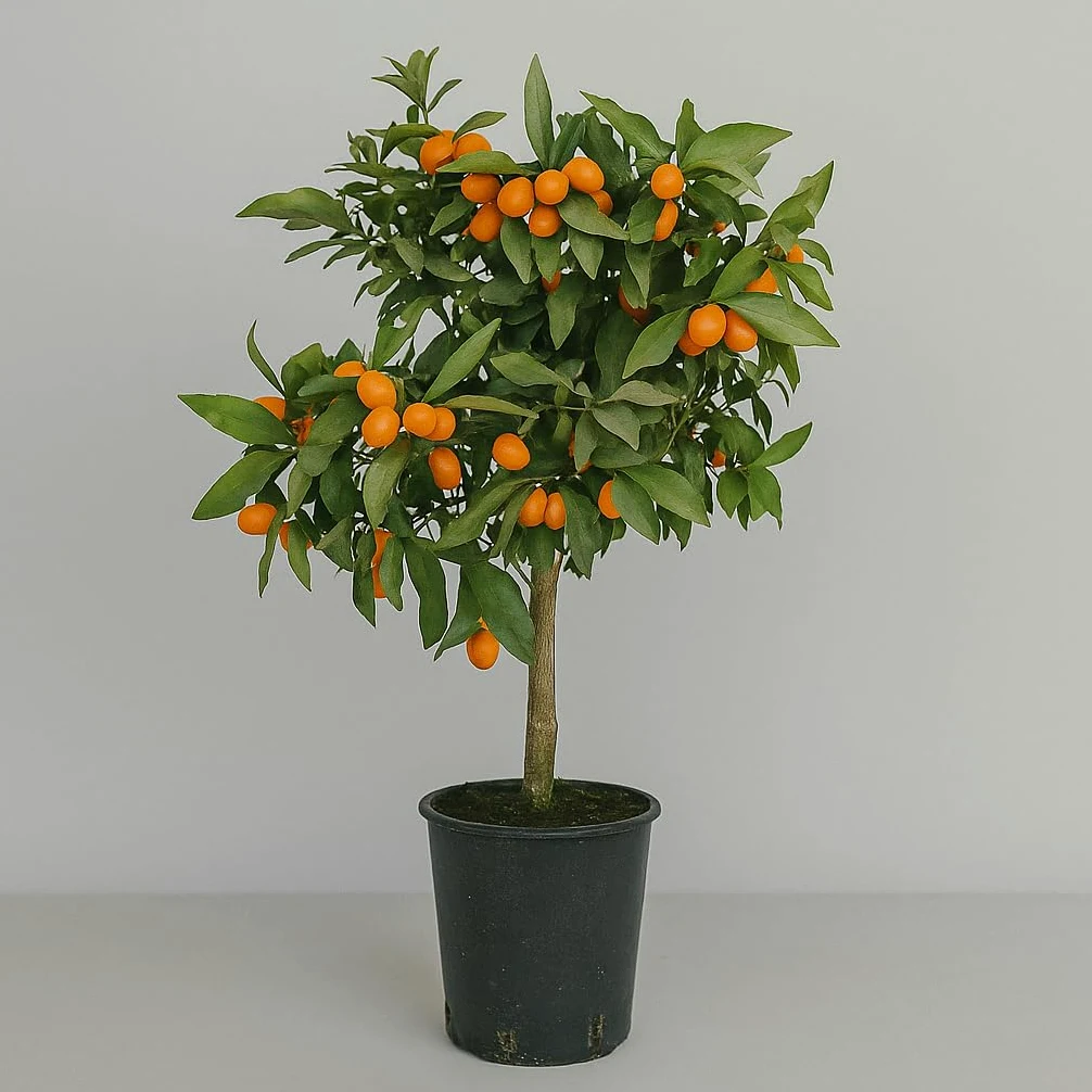 Garden Center Shop | Kumquat en Maceta 80 cm | Naranjo Chino Fortunella Japonica | Frutal Decorativo | Ideal para Jardín, Terraza o Interior