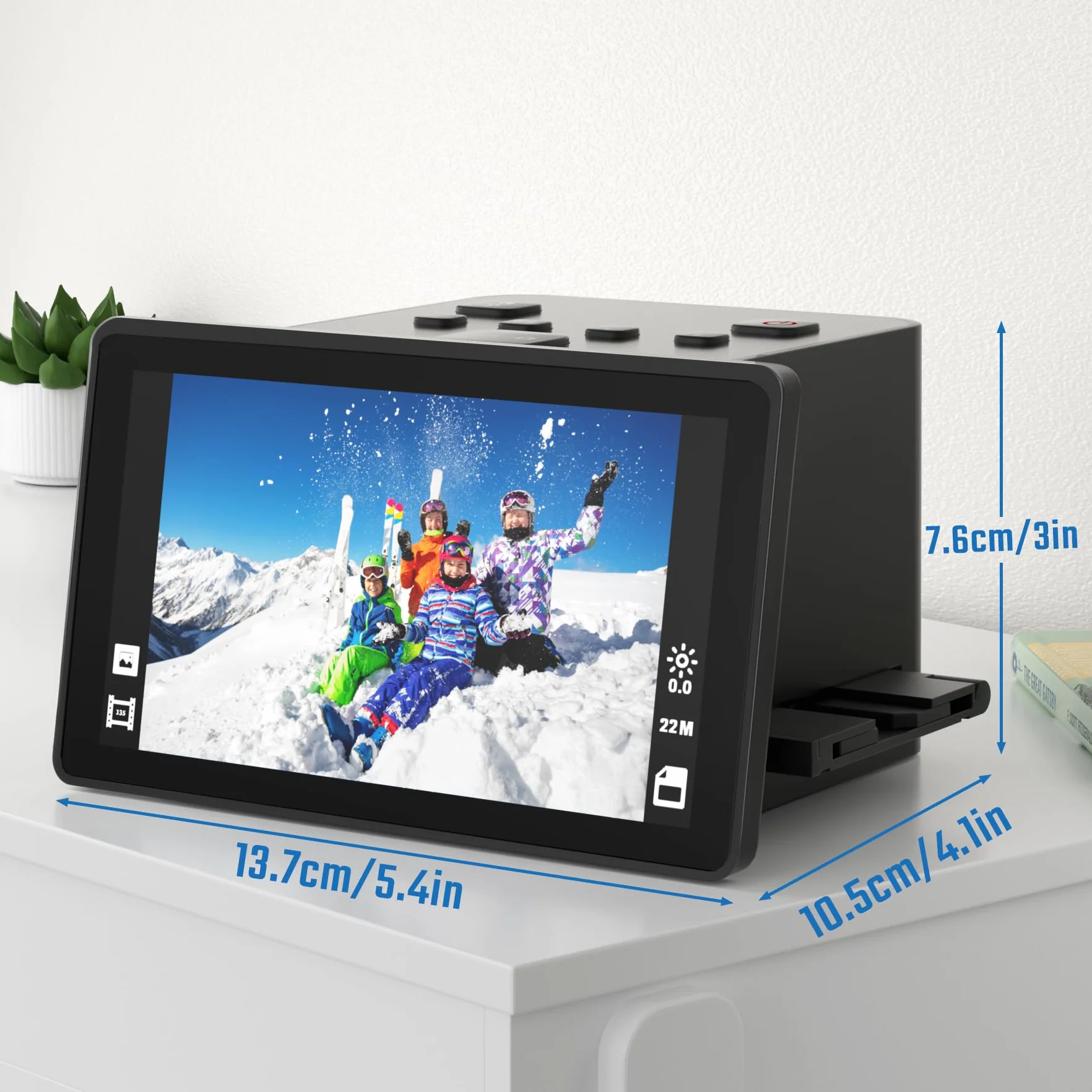 Escáner digital de películas y diapositivas LCD 5 pulgadas 135 126 KPK 110 Super 8