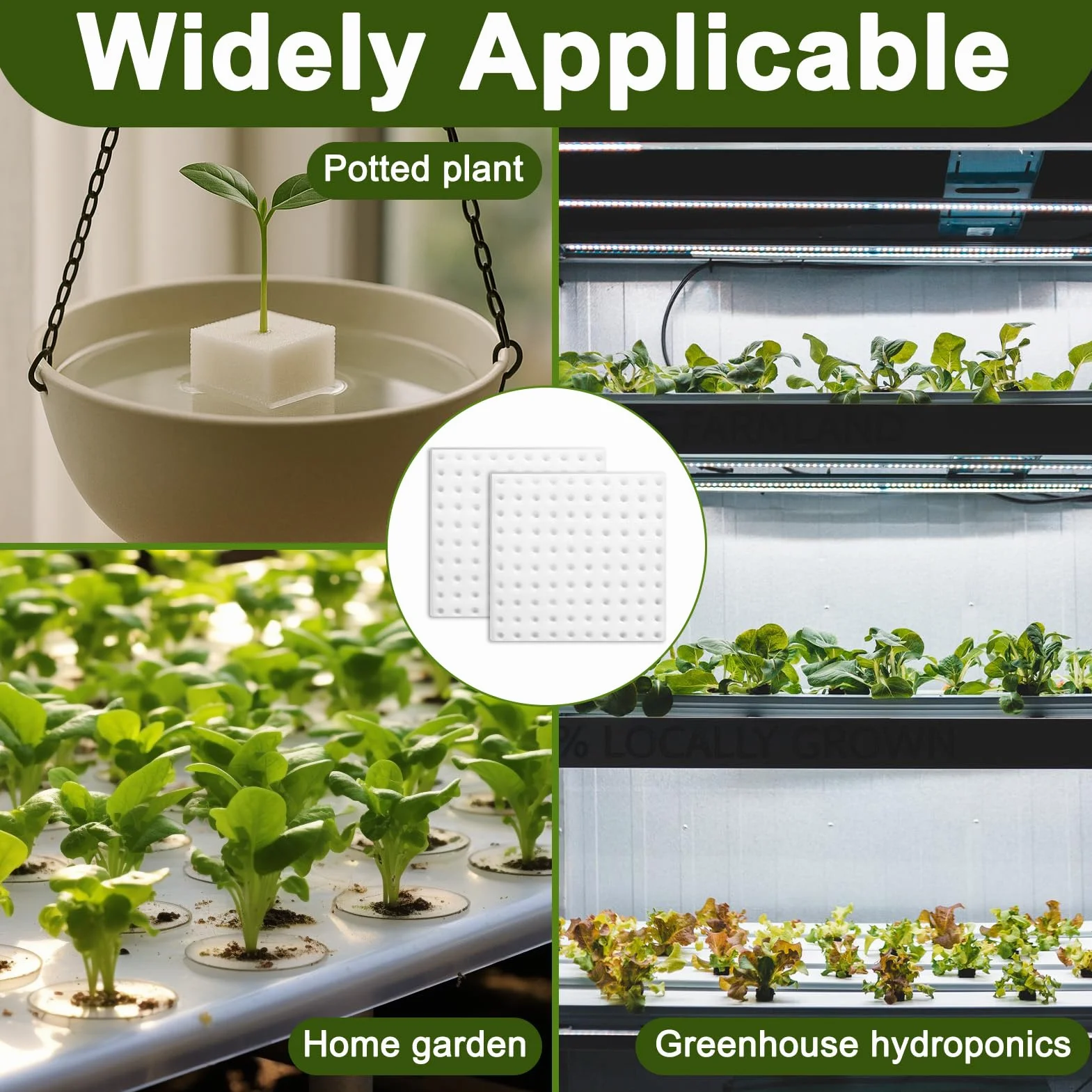 200 Piezas Esponja Hidropónica 25 * 25 * 25mm, Esponjas Plántulas Invernadero Plantar Herramientas de Jardinería Esponjas Cuadradas para Esquejes Agrícolas Siembra y Trasplante de Hortalizas(Blanco)