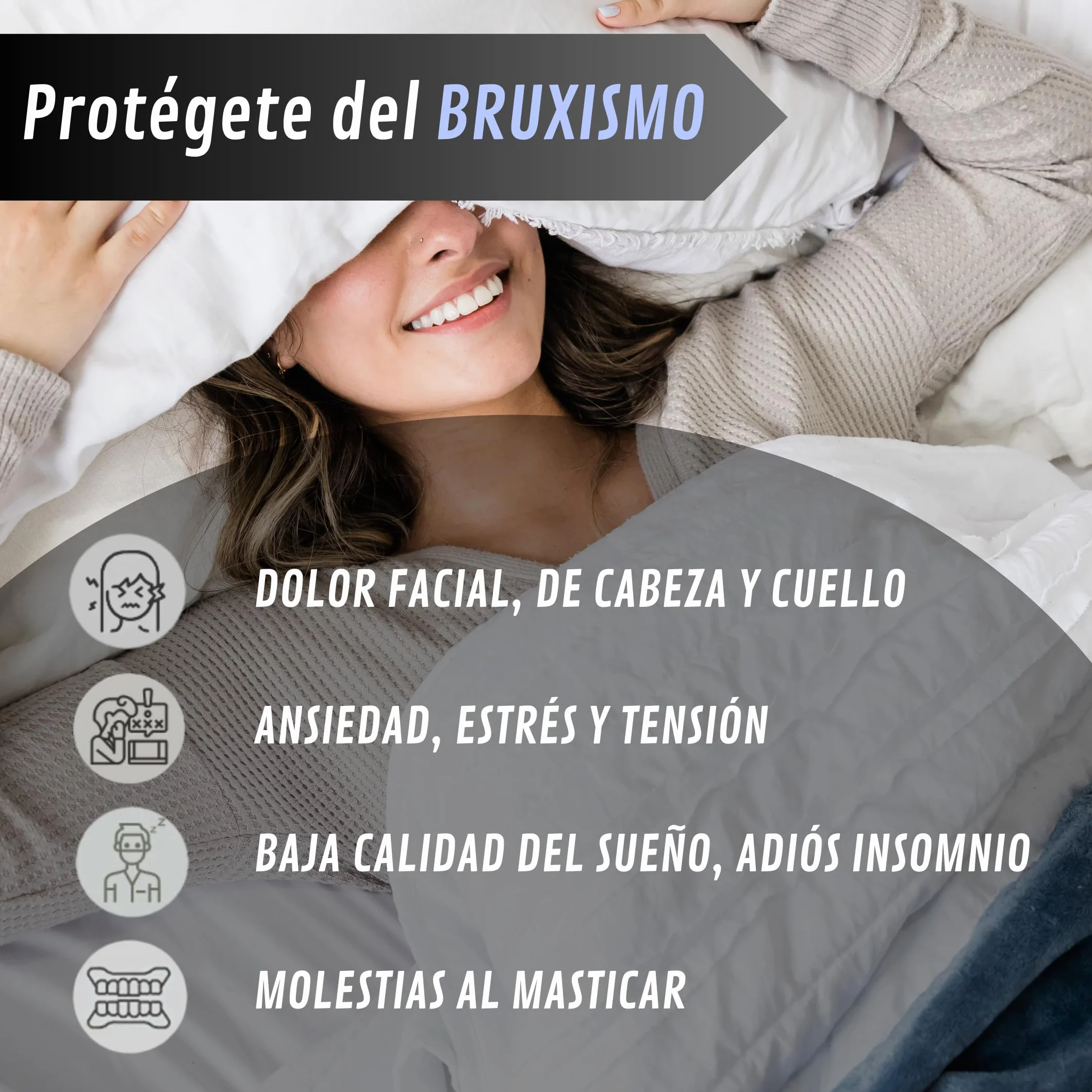 LittleCreators Ferula de Descarga Protector Bucal Pack 4 pcs Bruxismo Nocturno