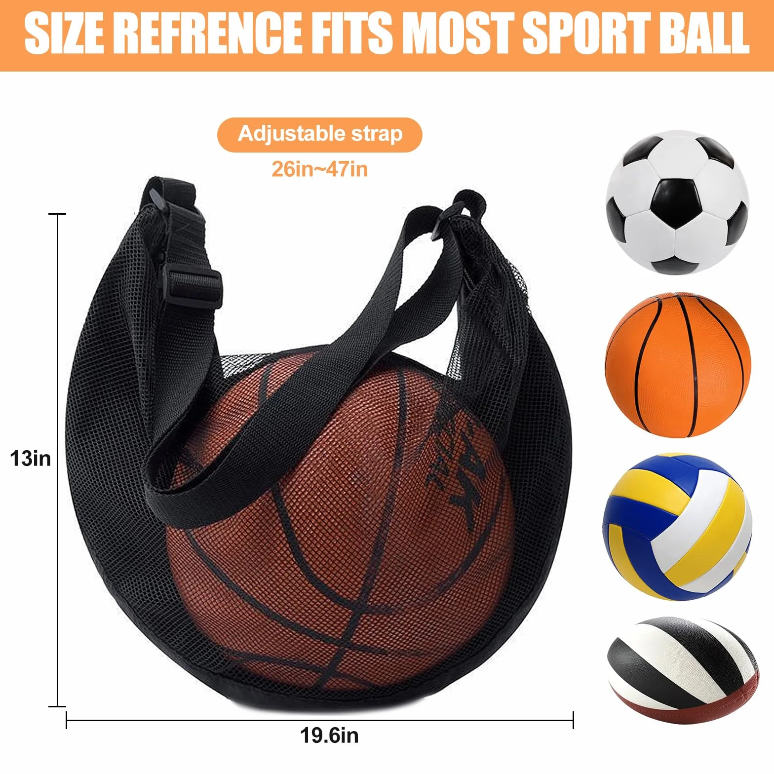 Bolsa de Malla para Pelotas, Oxford Impermeable, Mochila Deportiva para Fútbol, Baloncesto, Tenis, Rugby, Voleibol