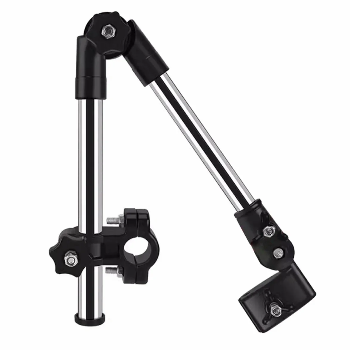 Soporte de paraguas para exteriores para usuarios de sillas de ruedas, soporte fijo de acero, protección UV y protección contra la lluvia, ideal para una vida independiente