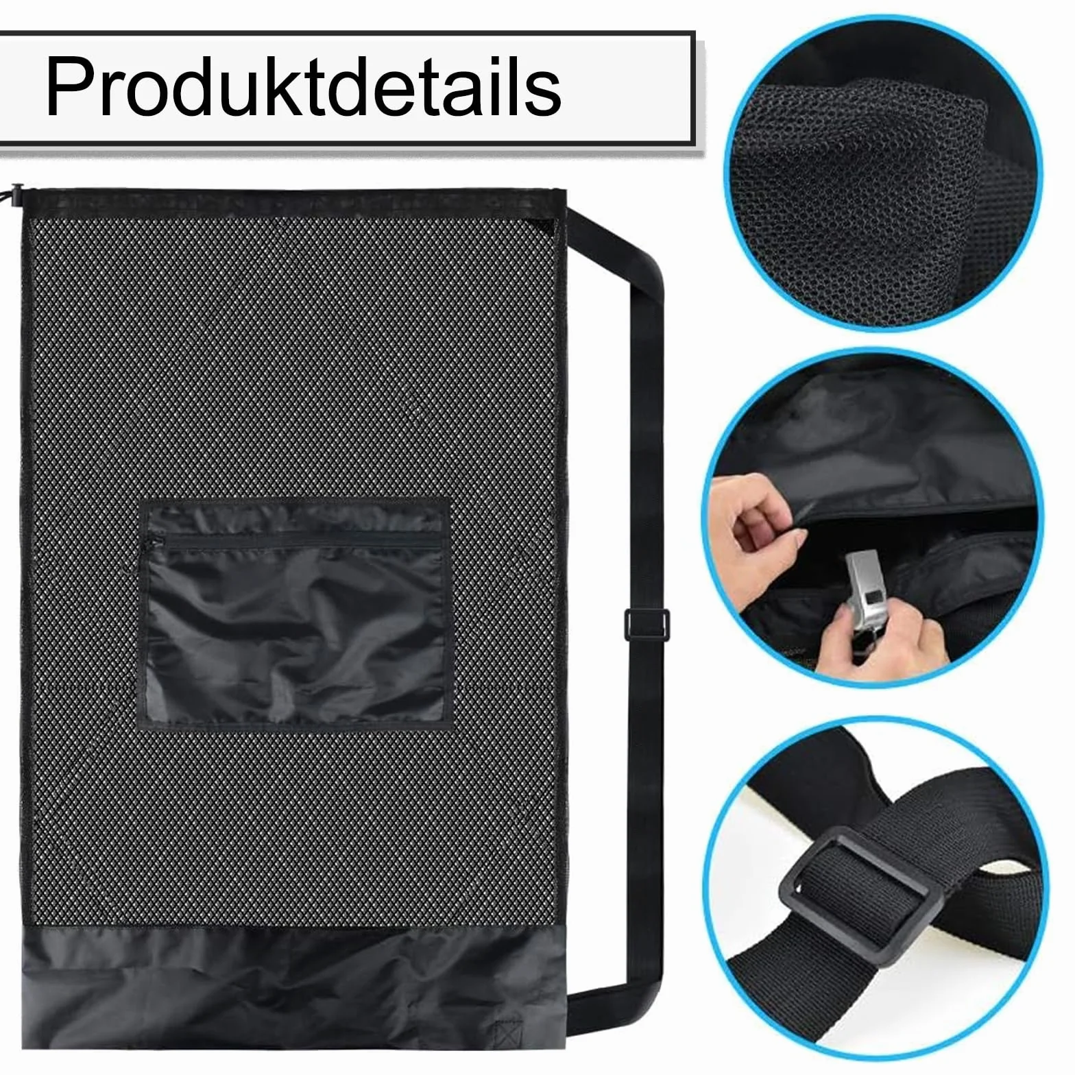 Extra Grande Bolsa de Malla para Pelotas 30x40 Pulgadas Red para 12-15 Pelotas Baloncesto Fútbol