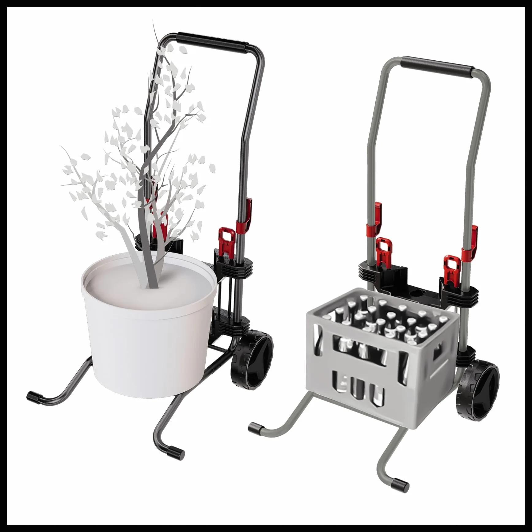 Einhell Original Carro de Transporte y Manguera | para GE-HR 18/30 Li, GE-HR 18/30 WH Li, GE-HR 18/30-1 Li, GE-HR 18/30-1 Li WH | Bolsa de basura | Pica de tierra