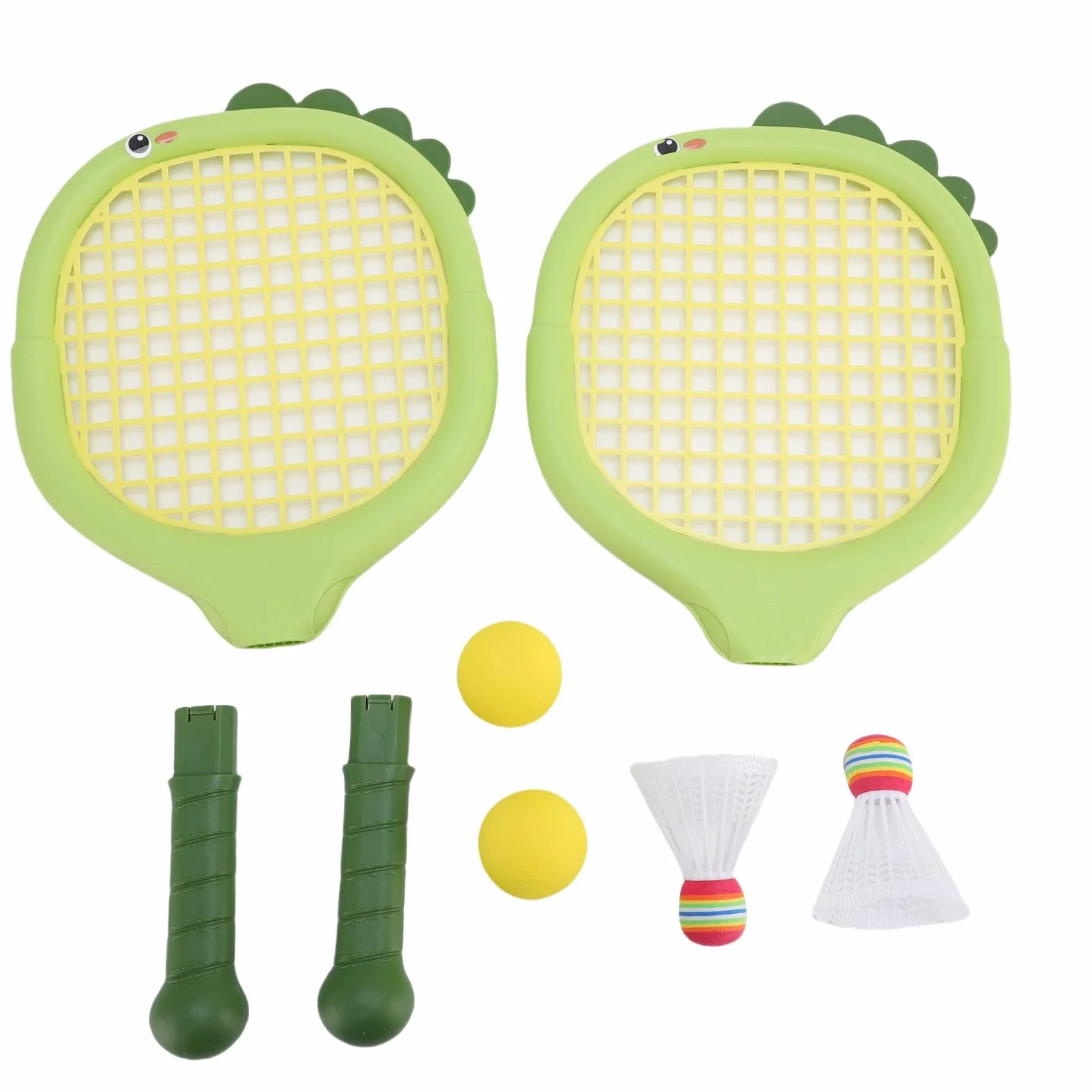Juego de Raquetas de Tenis y Bádminton para Niños con 2 Volantes y 2 Pelotas