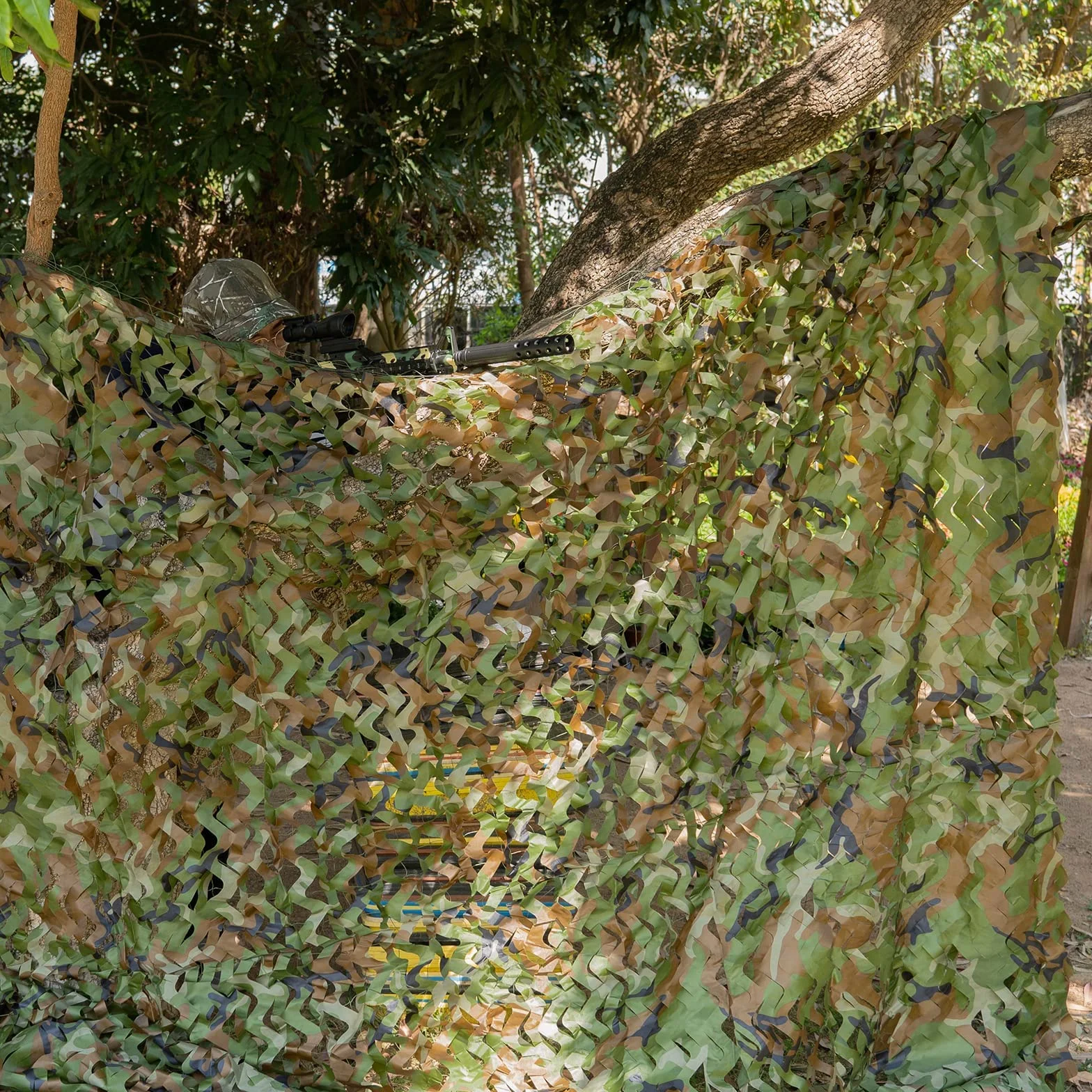 Malla Camuflaje Red Caza 150D Estor Parasol Decoración Valla