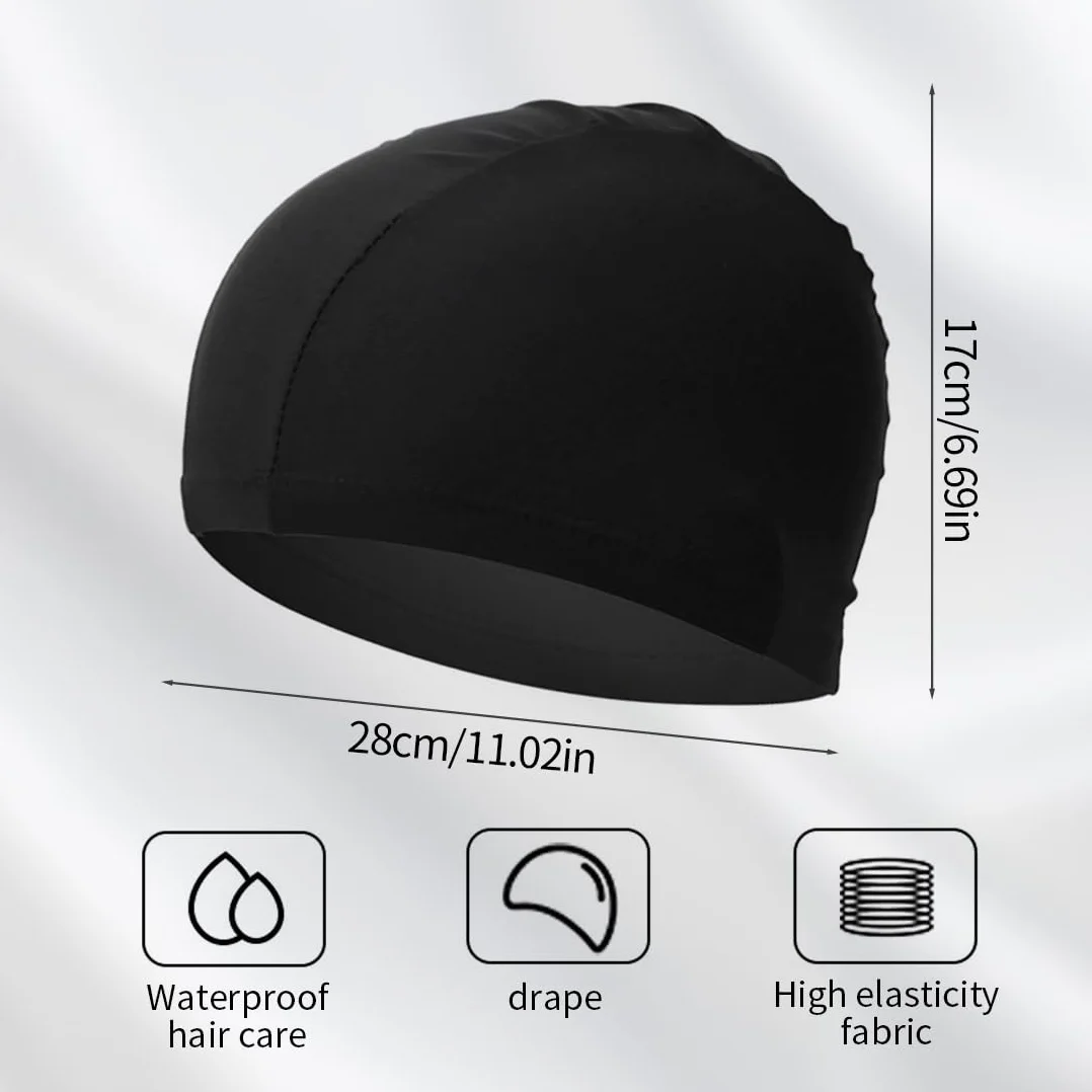 Gorro de Piscina de Tela Elástico para Hombre y Mujer