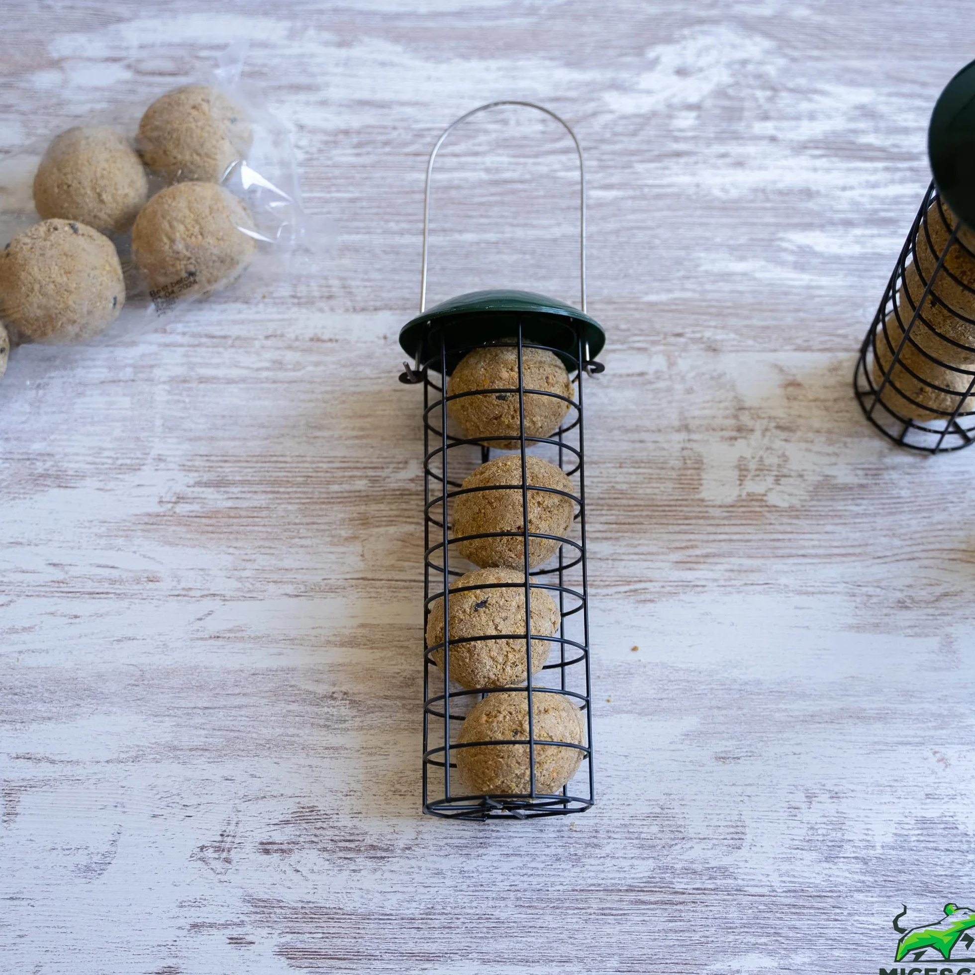 Mice&Co Bolas Grasas Comida Pájaros - Bolas de Sebo Aves Silvestres | Suet Balls Semillas Pienso Aves - 16 Unidades