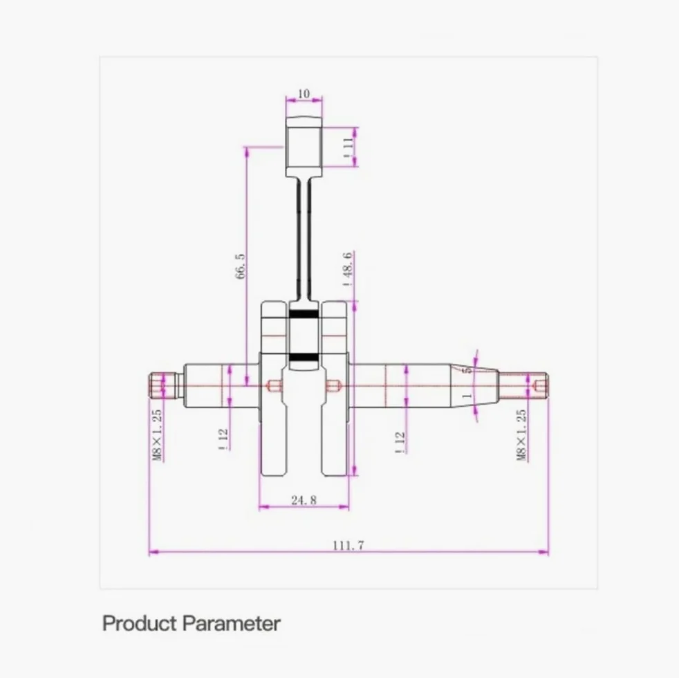 WANGLCNSDB Piezas de cortadora de césped Biela de conexión del cigüeñal Compatible con desbrozadora Stihl FS75 FS80 FS85, Pieza OEM 4137 030 0401
