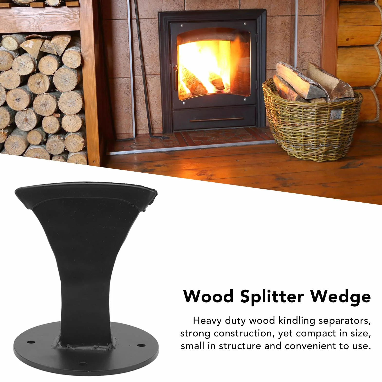 BigKing Divisor de leña para Trabajo Pesado, Cuña Divisora Manual para Chimenea