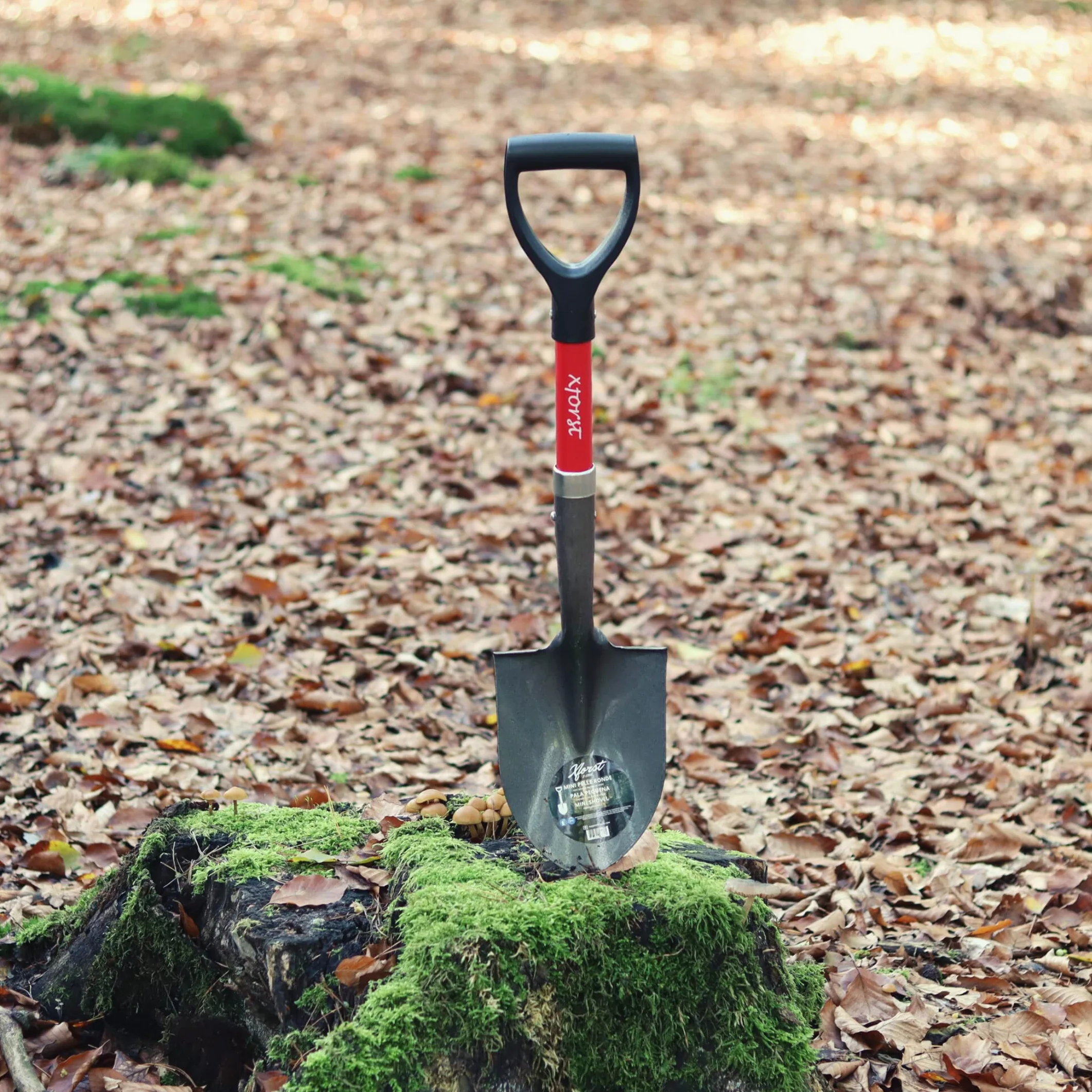 Xforst Juego de jardinería con pioche PF45N y Mini Pala S800, con Mangos de Fibra de Vidrio y Cabezales de Acero Forjado, Resistentes y Ligeros, Ideal para jardinería, y prospección.