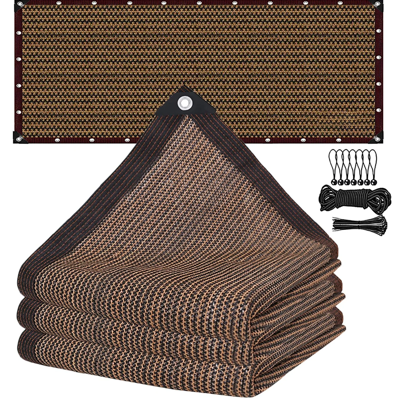 Red de Sombra 3x6m con Ojales, Malla Sombra 95% UV Toldo Vela de Sombra, Red de Sombra Al Aire Libre para Invernadero, Jardín, Pérgola, Patio Césped