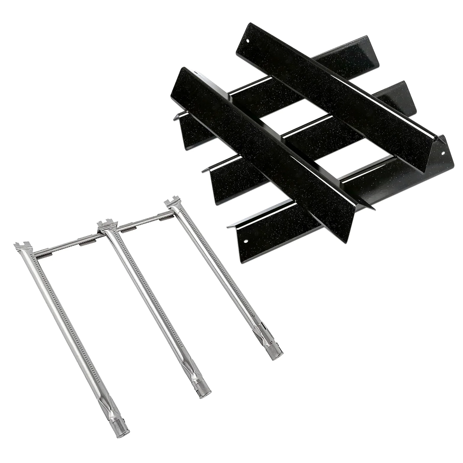 7636 Barras Flavorizer y 69787 Tubo quemador de acero inoxidable para Weber Spirit I & II 300 Series, Spirit E310 E320 E330 S310 S320 S330 (con controles montados frontales)