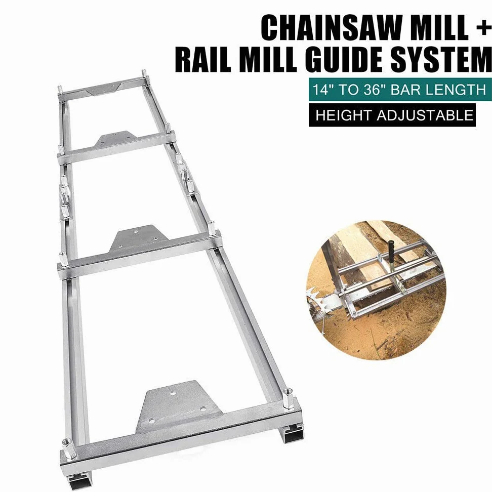 Motosierra 14-36" Aserradero móvil Madera Motosierra Molino y Accesorios Para Motosierra, Motosierras Carril de Guía para carpinteros, propietarios de viviendas, carpinteros