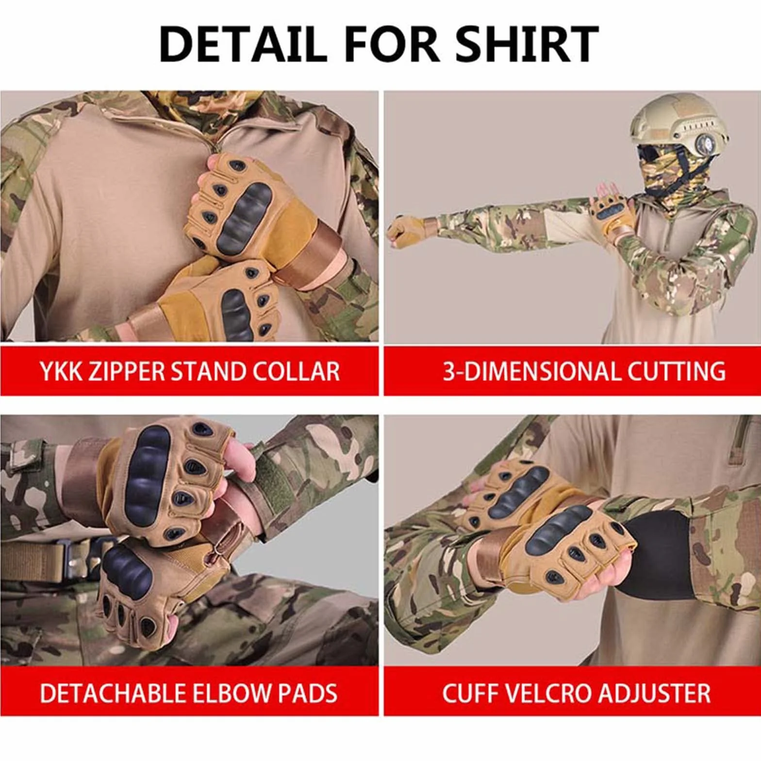 Chaqueta táctica uniforme militar ropa de caza paintball traje de combate hombre camisa pantalones almohadilla Acu Airsoft