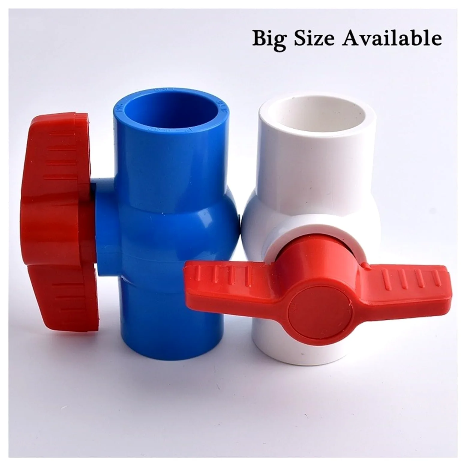 Accesorios para tuberías de riego, Acoplador de Bola Enchufe Plano for Tubo PVC, irrigación jardín, ID Azul, 90mm