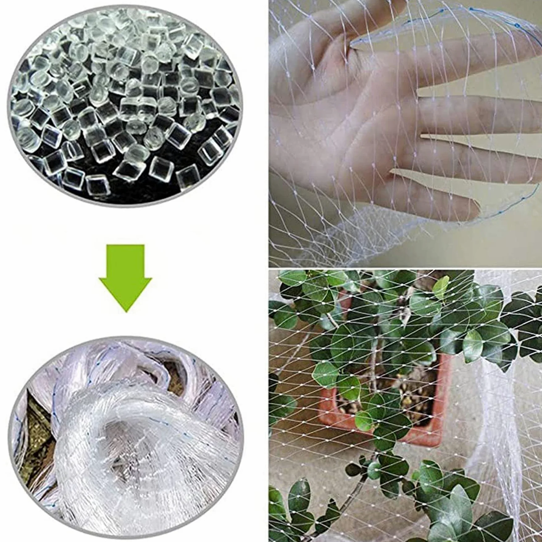 Malla Antipajaros, Red para Pájaros y Palomas de Jardín, Red de Protección contra Pájaros Multiusos, Redes de Protección para Arboles Frutales Plantas Verduras(Size:7m x 30m)