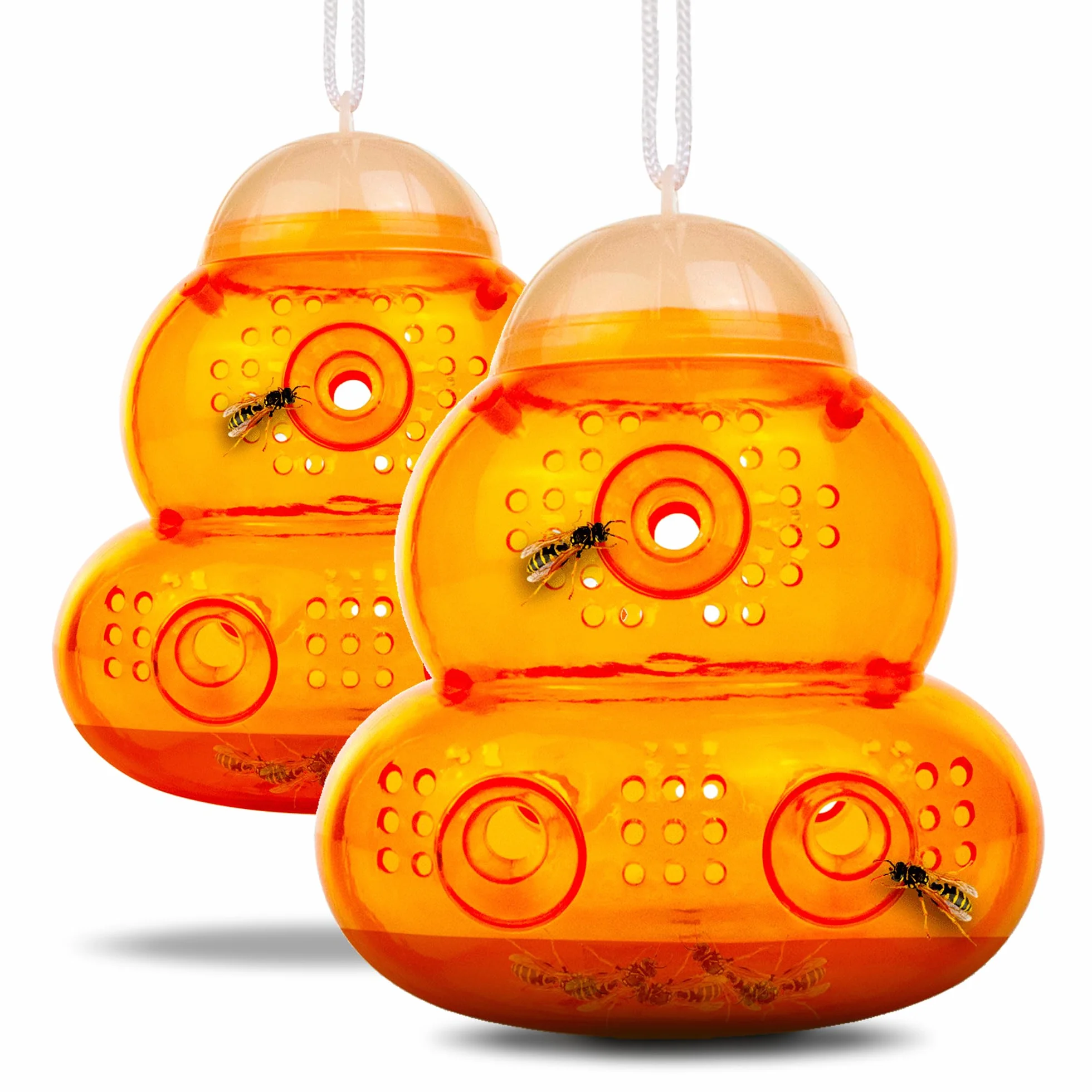 ASPECTEK Trampa para Avispas Trampa para Avispón, Abeja y Avispa Abejorro. 2 Unidades (Trampa de Abeja)