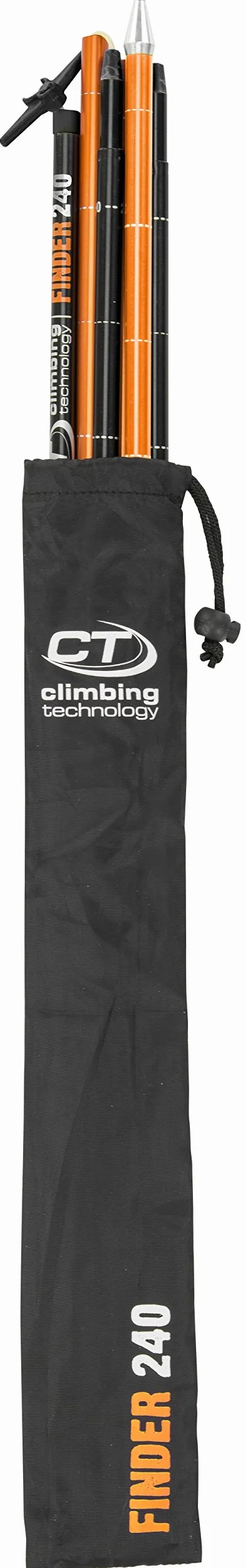 Climbing Technology Probe Finder 240 Sonda de avalancha, Negro/Naranja