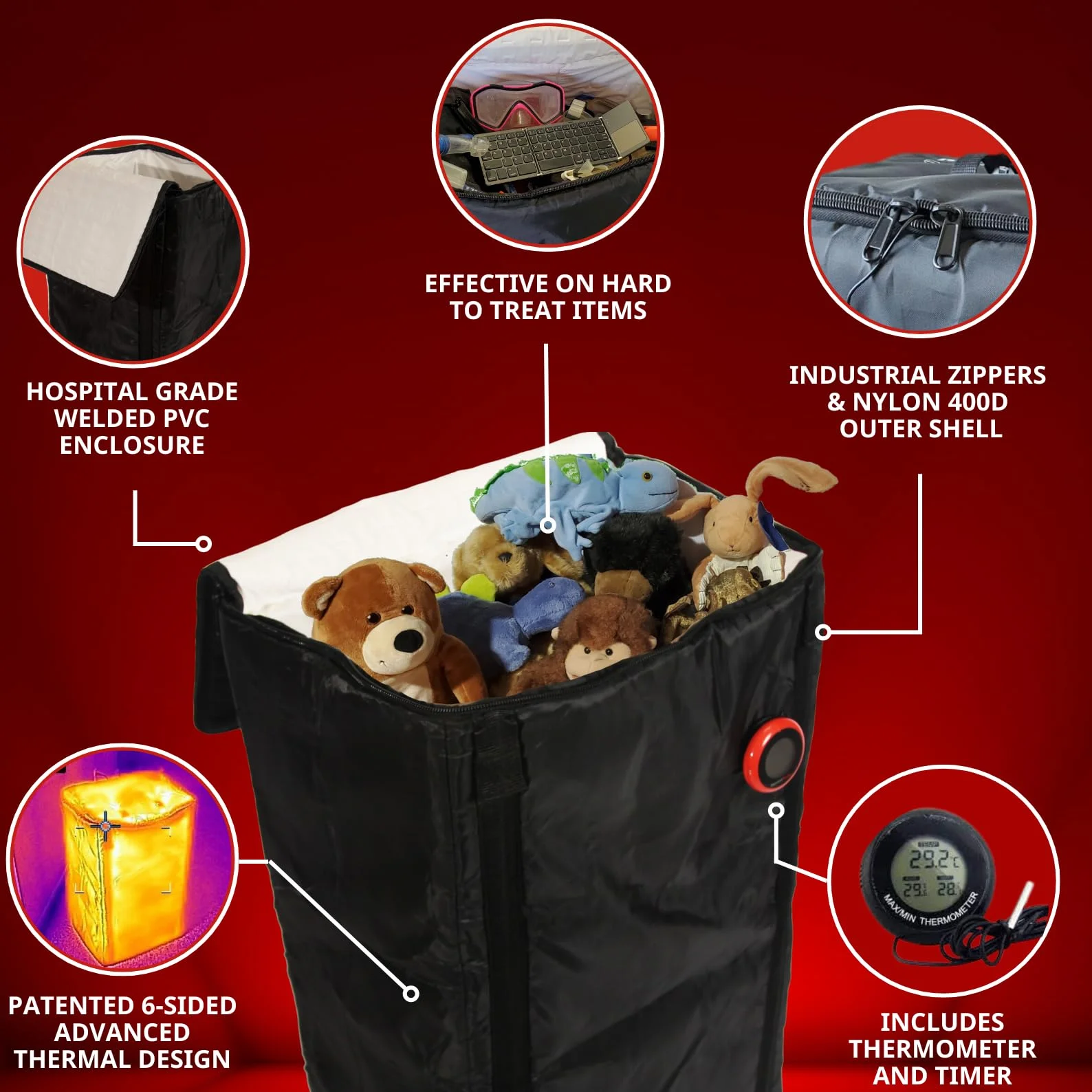 Calentador para chinches ThermalStrike Ranger | Edición Europea de 230 V | Temperatura letal 100% efectiva | Utilizado por Profesionales y propietarios de viviendas