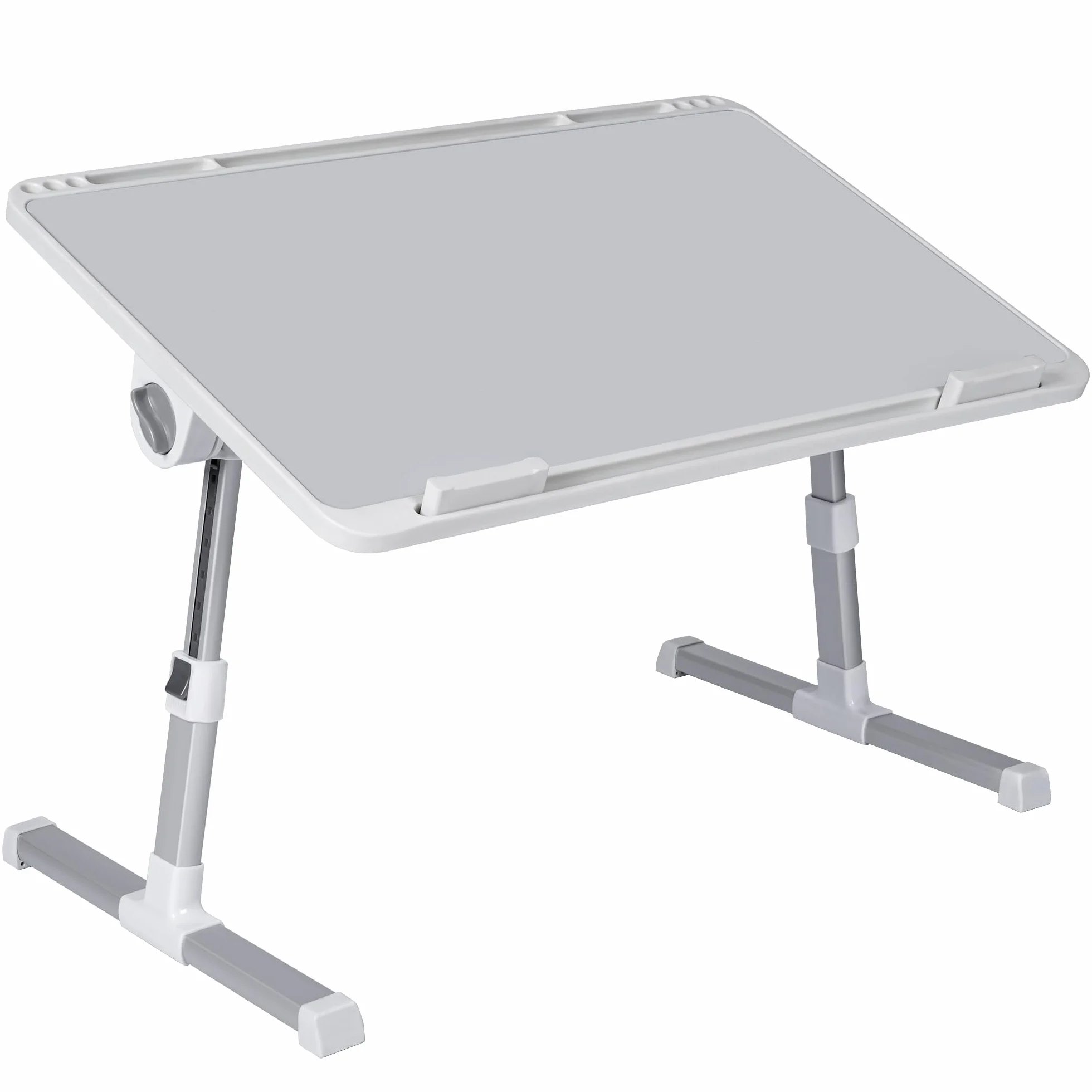 Mesa Auxiliar Plegable 60x40cm para Ordenador Regulable en Altura