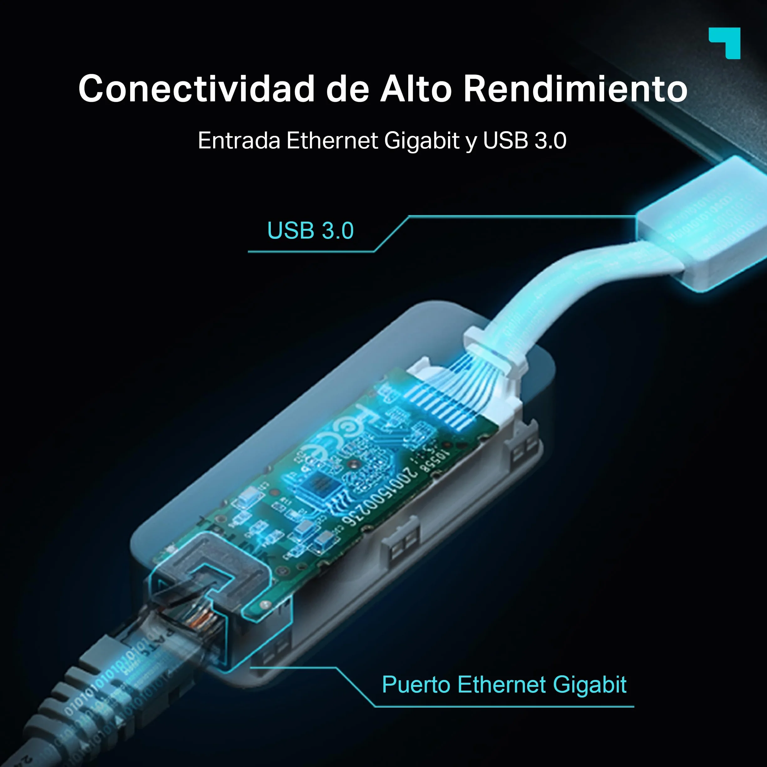 TP-Link UE300 Adaptador USB 3.0 Gigabit Ethernet 10/100/1000 Blanco