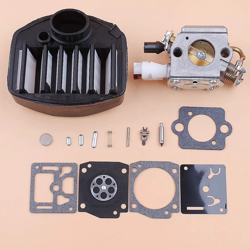 Carburador Carb Filtro de Aire Kit de reparación Compatible con Husqvarna 359357 357XP Jonsered 2159 Motosierras Zama C3-EL18B RB-163 Piezas de Motosierra
