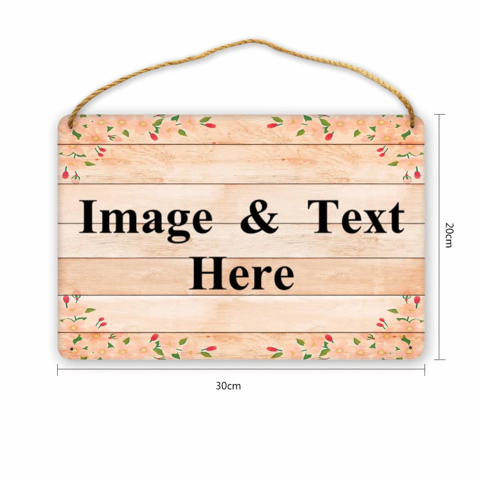 NLWQEKV Letrero de Madera Personalizado para Puerta, Placa Colgante para el Hogar, Jardín y Exterior de la Granja