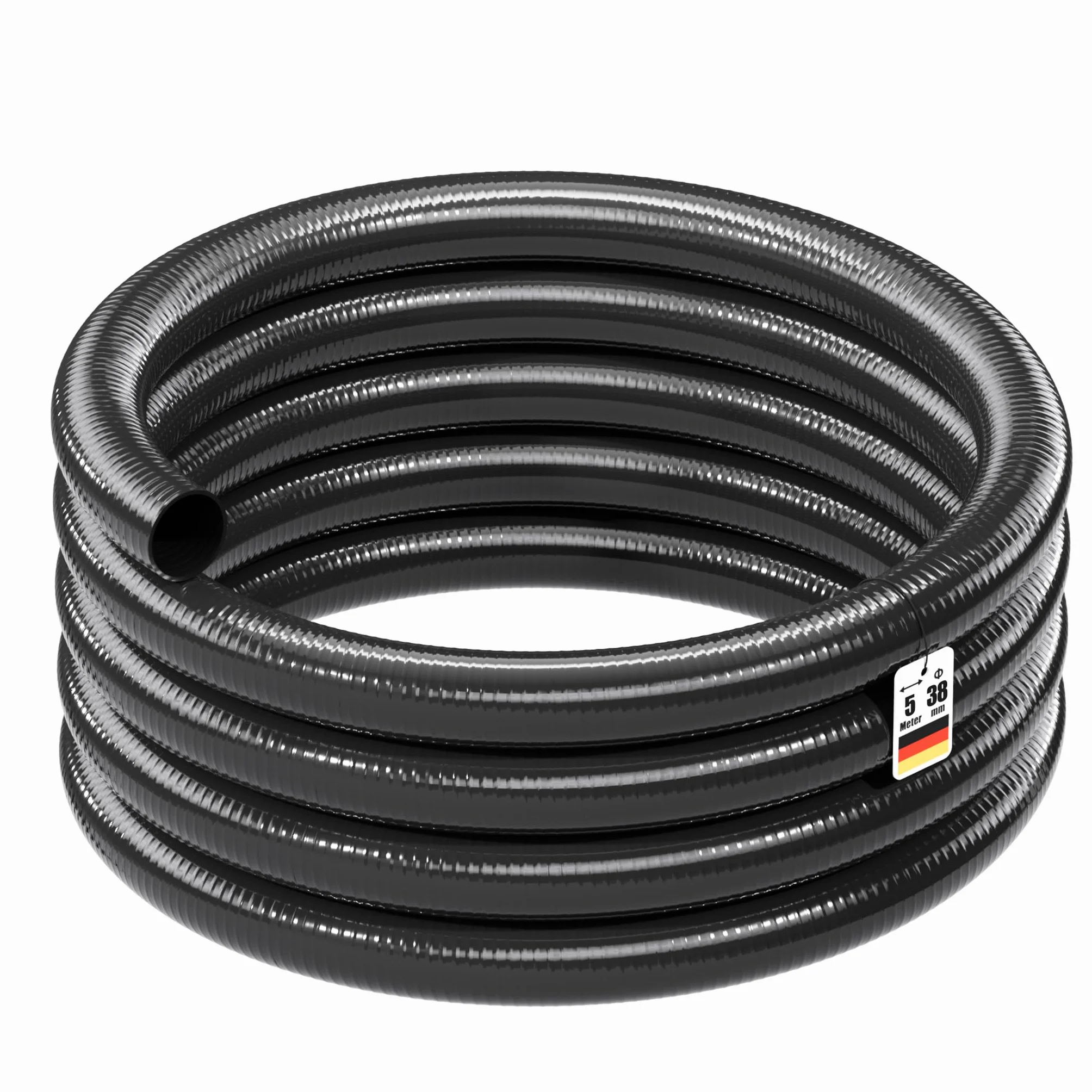 5m Manguera presión PVC D38mm 420g/m Bomba estanque