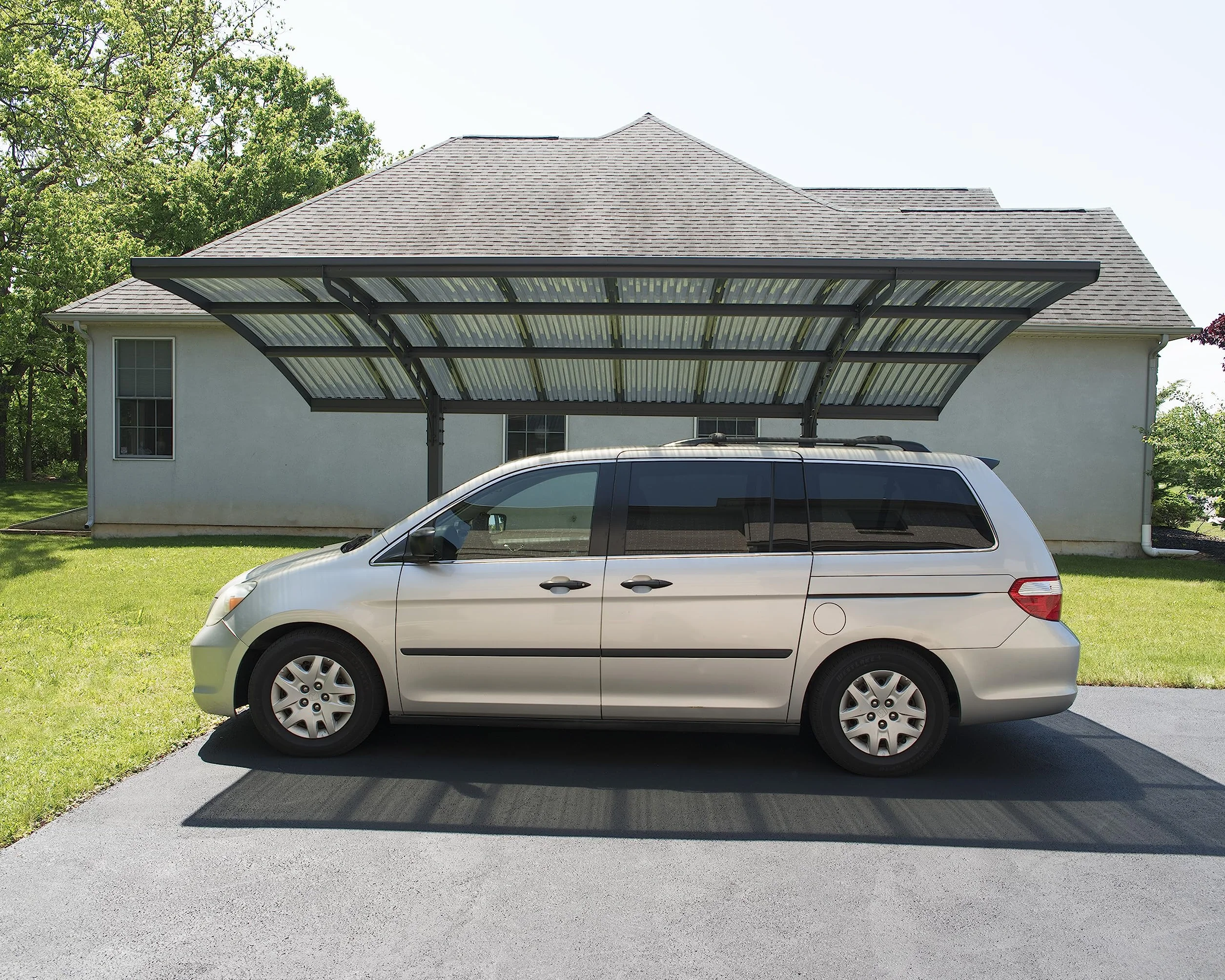 Canopia by Palram Carport Arizona 5000 en policarbonato, Aluminio Robusto e Inoxidable Que Protege el Coche de la luz Solar