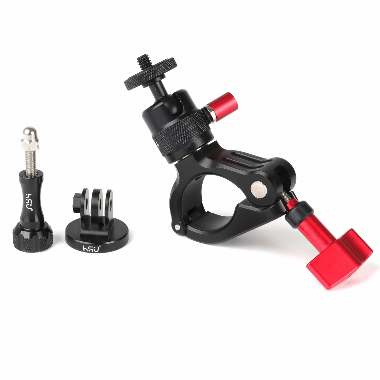 Soporte de Bicicleta para GoPro Cámara, 360° Rotación Montaje de Motocicleta para Cámaras de Acción
