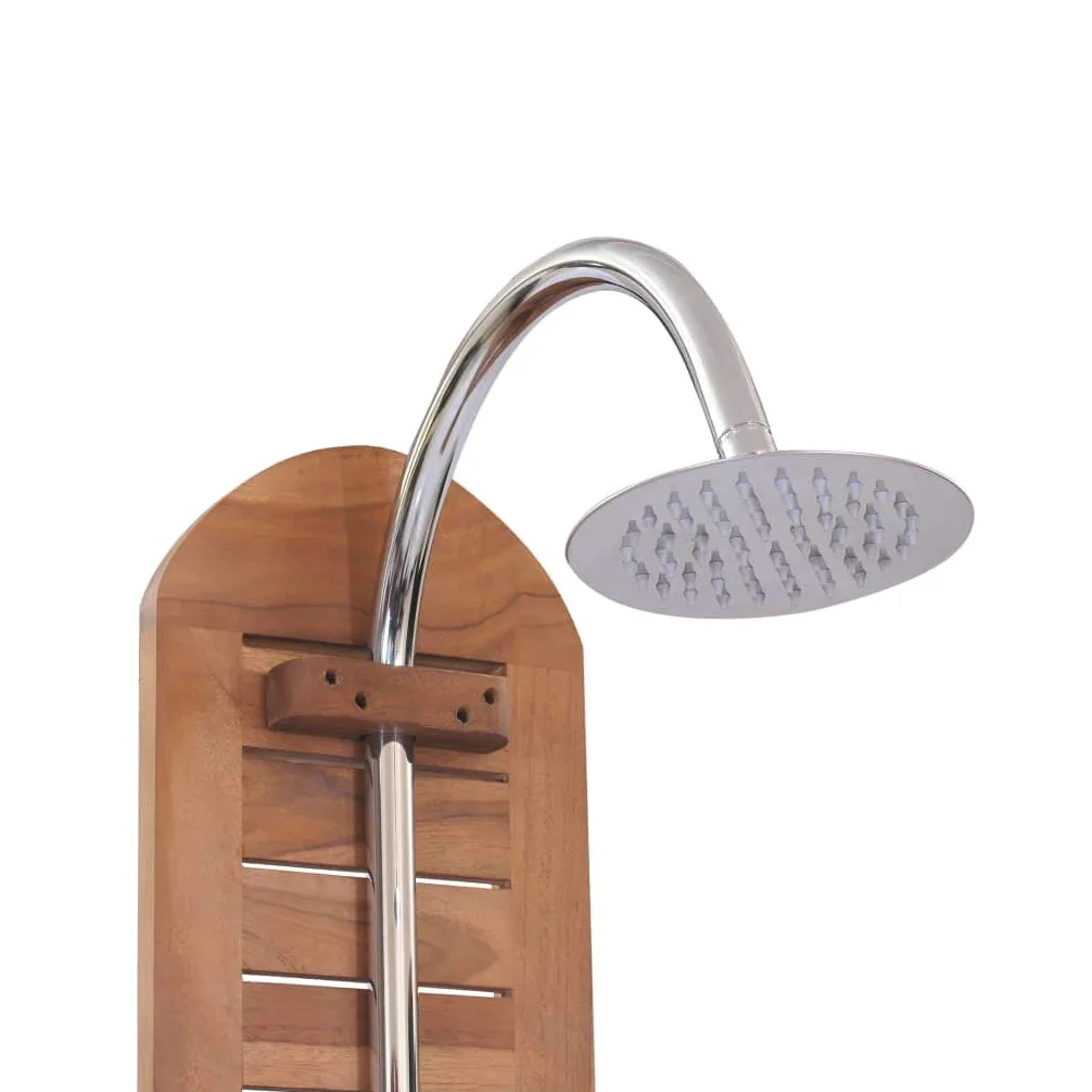 Homgoday Doia de jardín de madera maciza de teca, 70 x 75 x 204 cm, muebles para casa, interiores y exteriores, salón, dormitorio