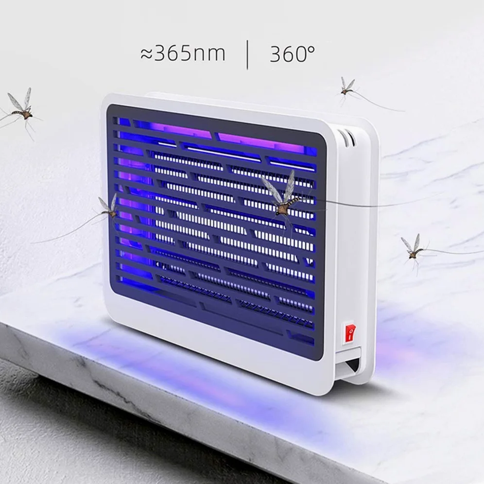Trampa para Mosquitos Exterminador de Insectos Lámpara para Mosquitos Mata Insectos eléctrico para Interiores Mata Mosquitos, Insectos, Moscas y Otras plagas Mata Mosquitos eléctrico Lámpara LED para