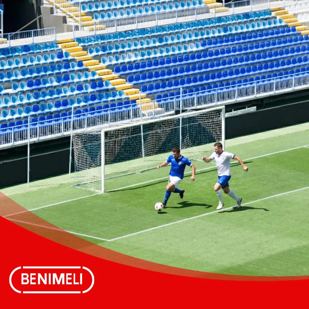 Juego de Red para Portería de Fútbol-7 6x2x1x1.50 m Blanco 2 Unidades