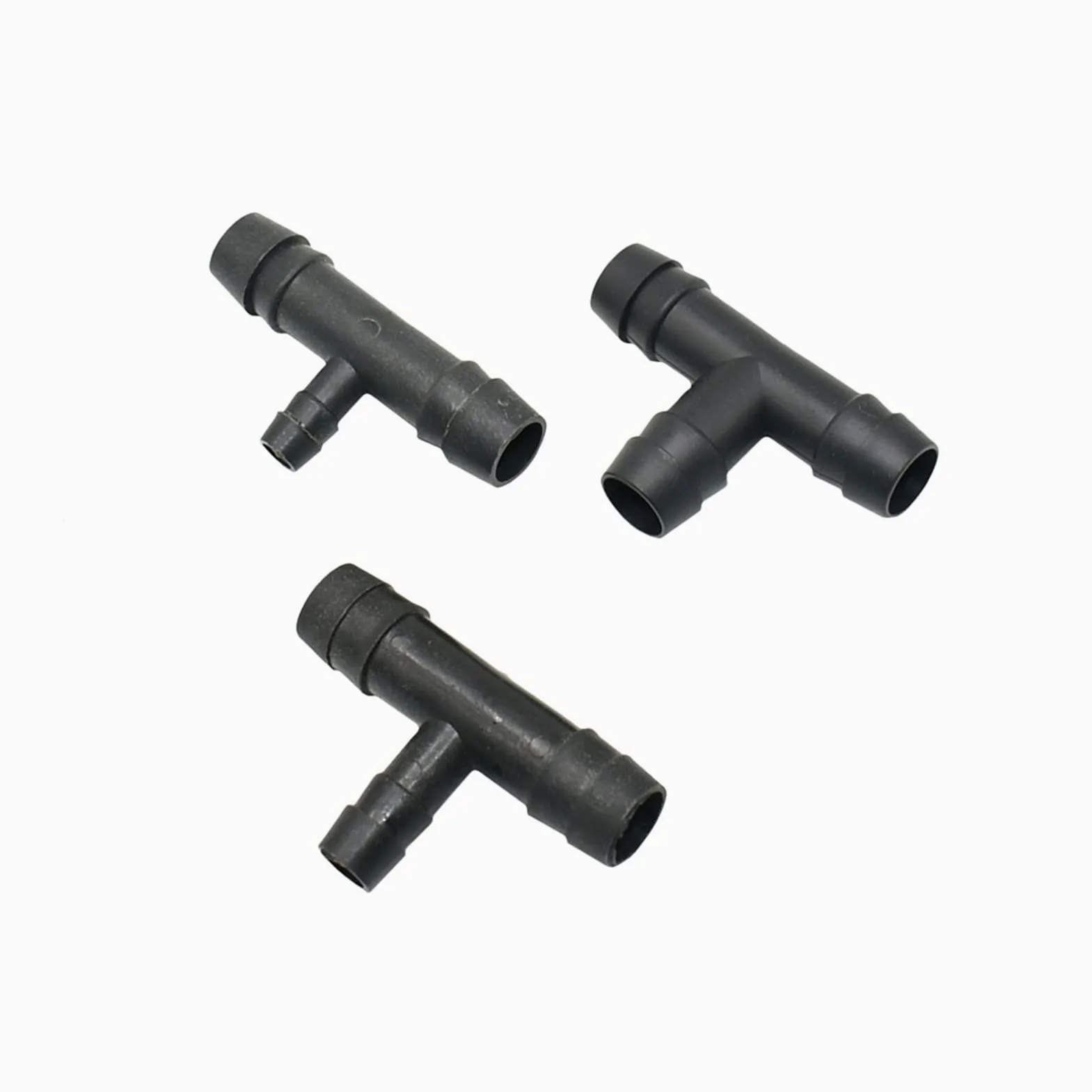 Adaptador de Conector de Utilidad Adaptador de Conector de Manguera 200 Piezas de Manguera Reductora de Presión en T de 1I2" a 8 Mm 10 Mm Conector de Púa en T de 1/2 Divisor Deua de 3 Vías/1I2 a 10Mm