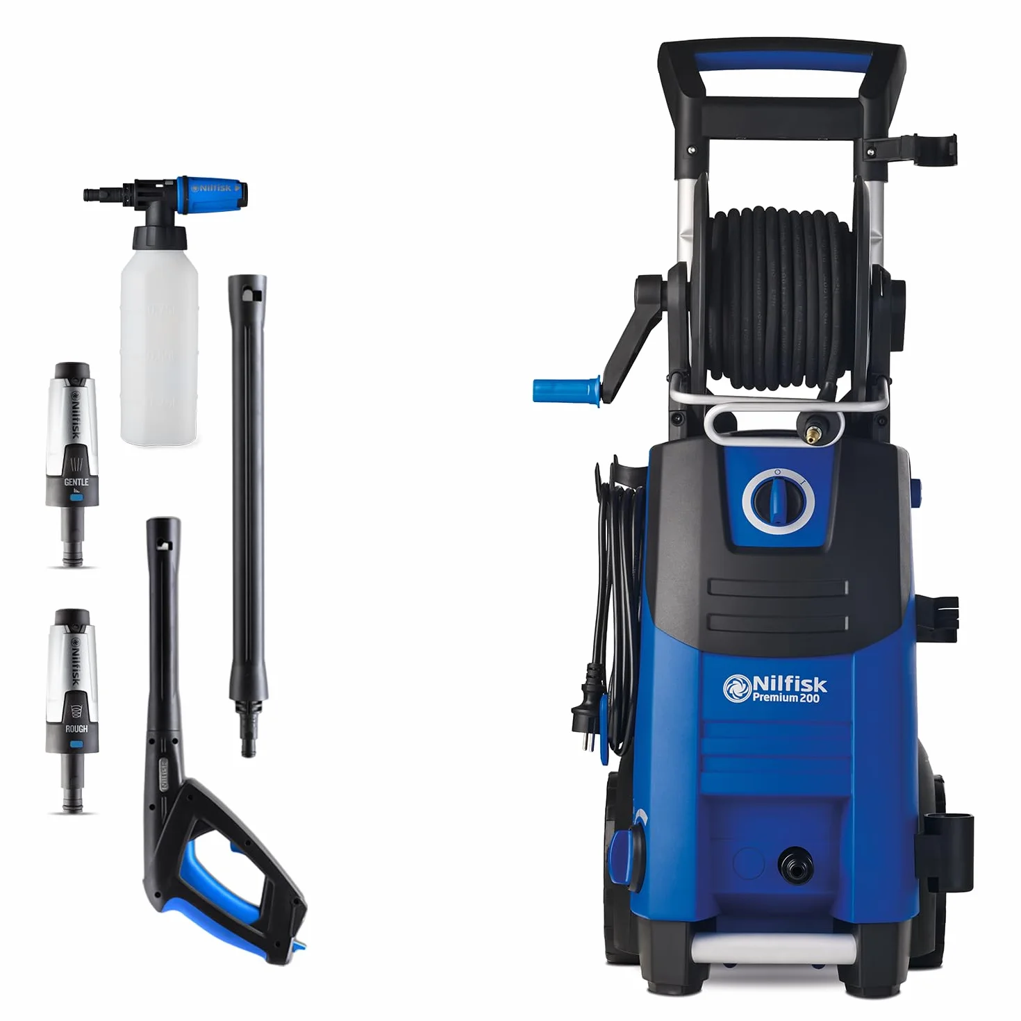 Nilfisk Hidrolimpiadora de Alta Presión Premium 200 Bares - Limpiadora de Gran Rendimiento y Robusta para Jardín y Coches (3300 W)