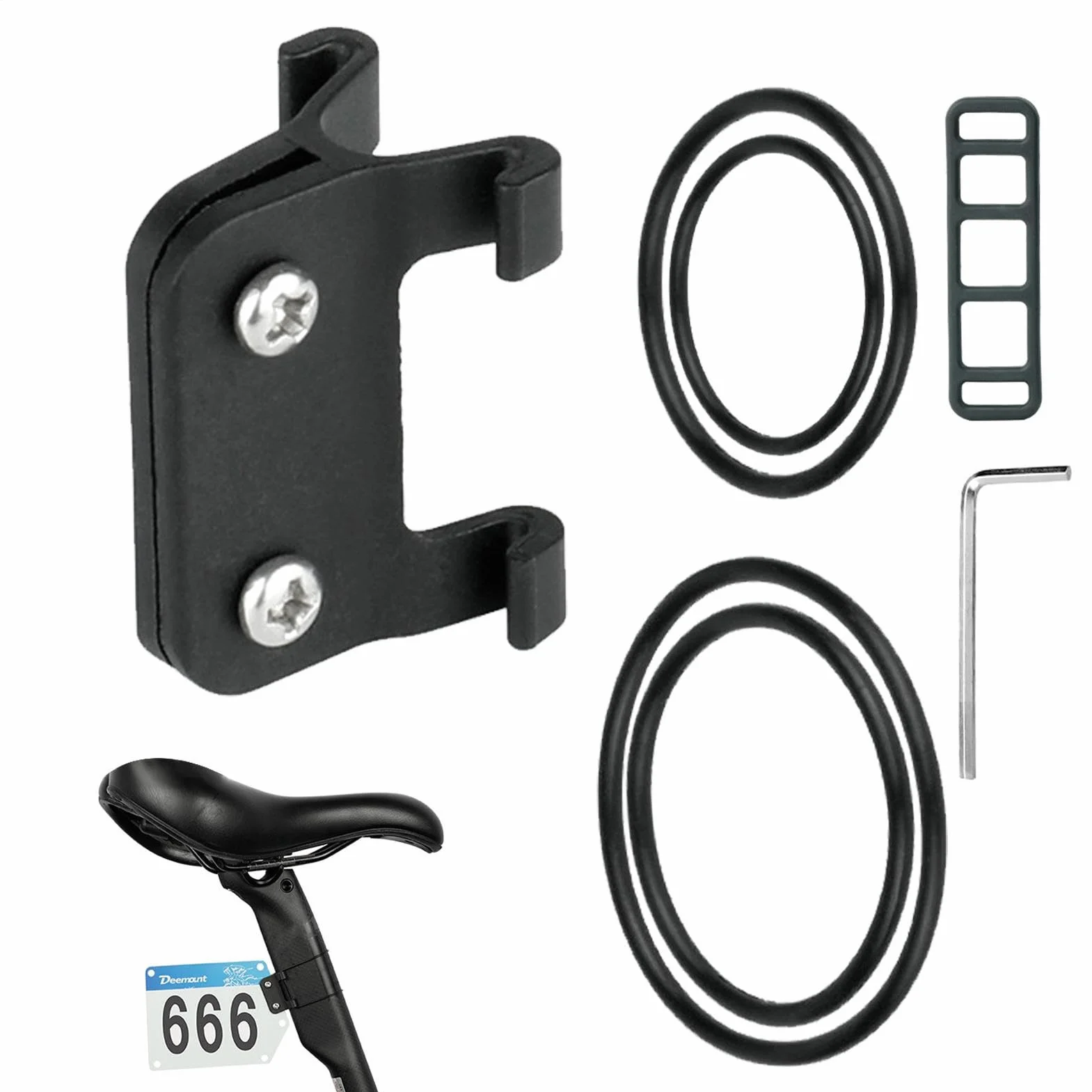 Soporte Dorsales Competición PVC Portanúmeros BTT Placa Bicicleta Montaña Carretera Plegables Accesorios Ciclismo