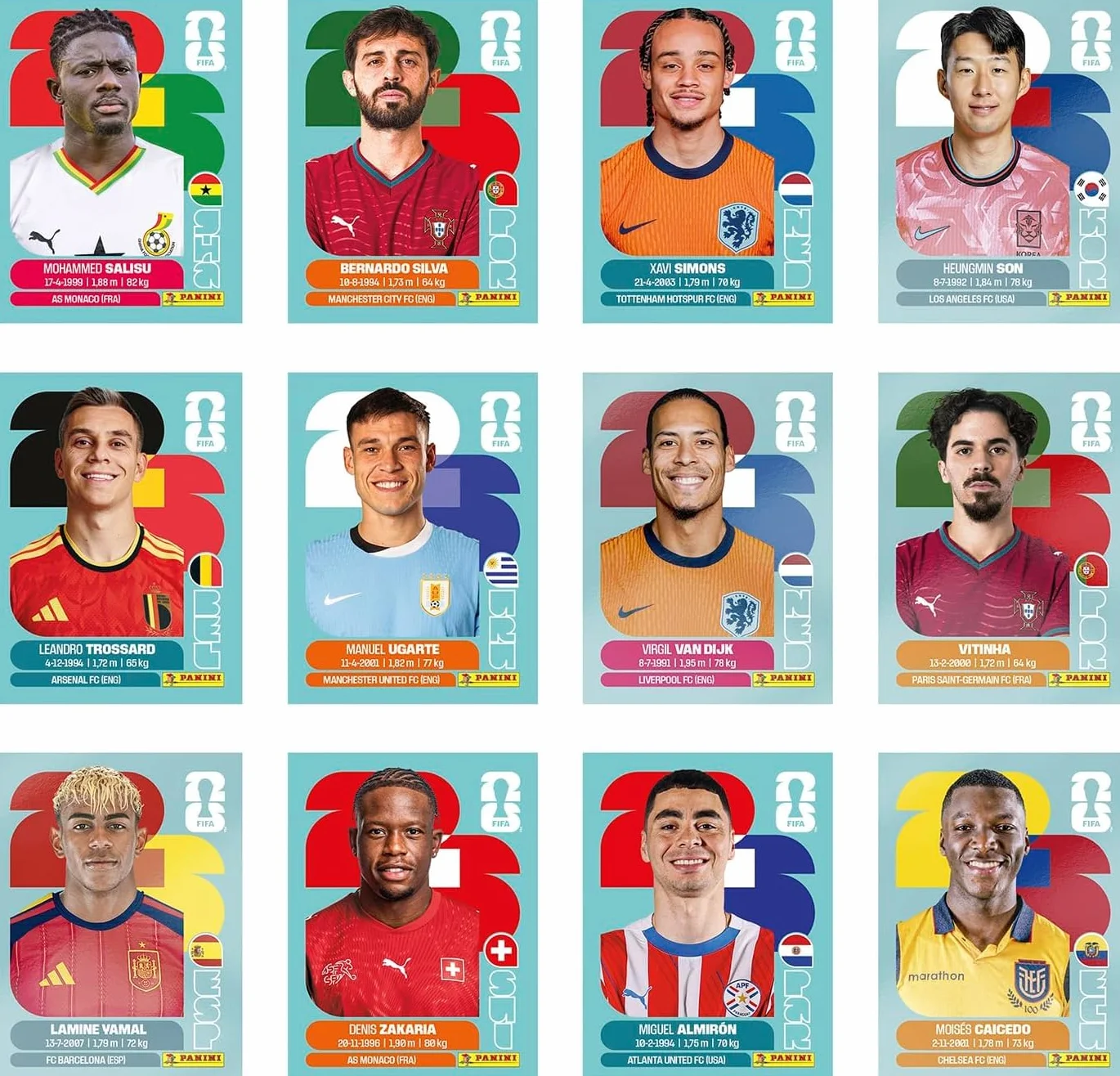 Panini FIFA 2026 Caja metal 8 fundas