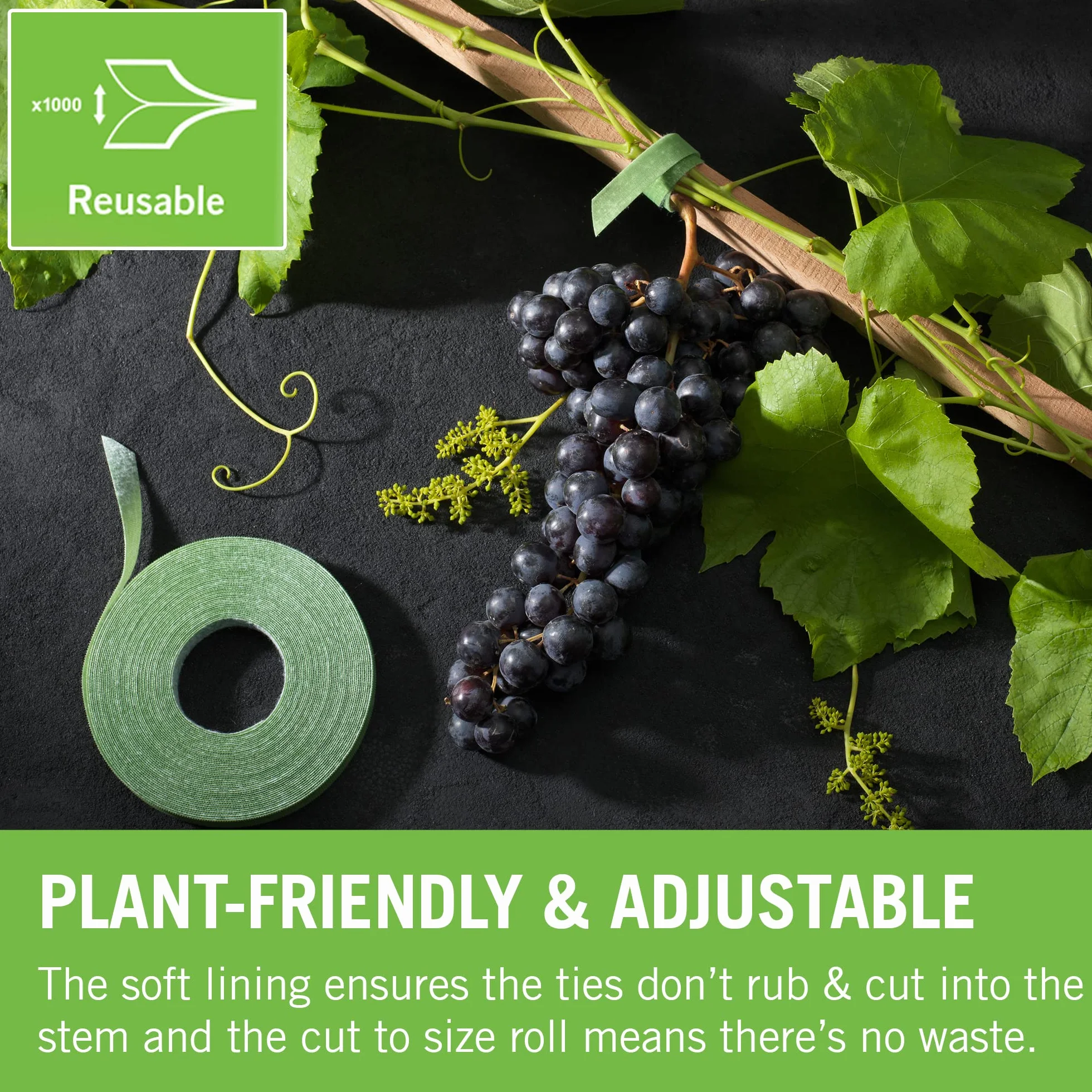 VELCRO Brand ONE-WRAP Sujeción para plantas 12mm x 5m Verde