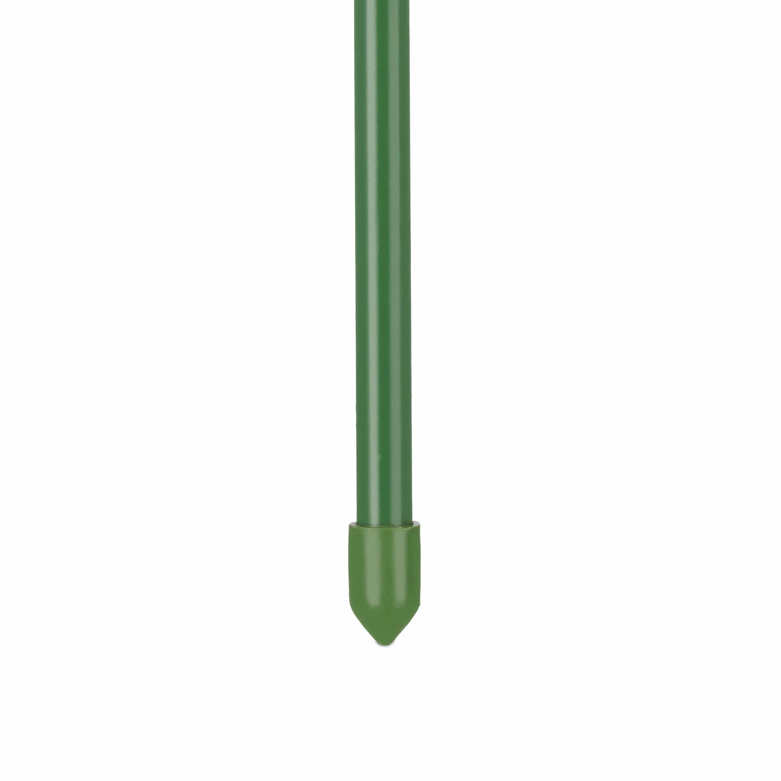 Relaxdays Pack 10 Tutores Plantas, 90 cm Alto, Soporte Enredaderas 4 Anillos, Guía Trepadoras, Metal y Plástico, Verde