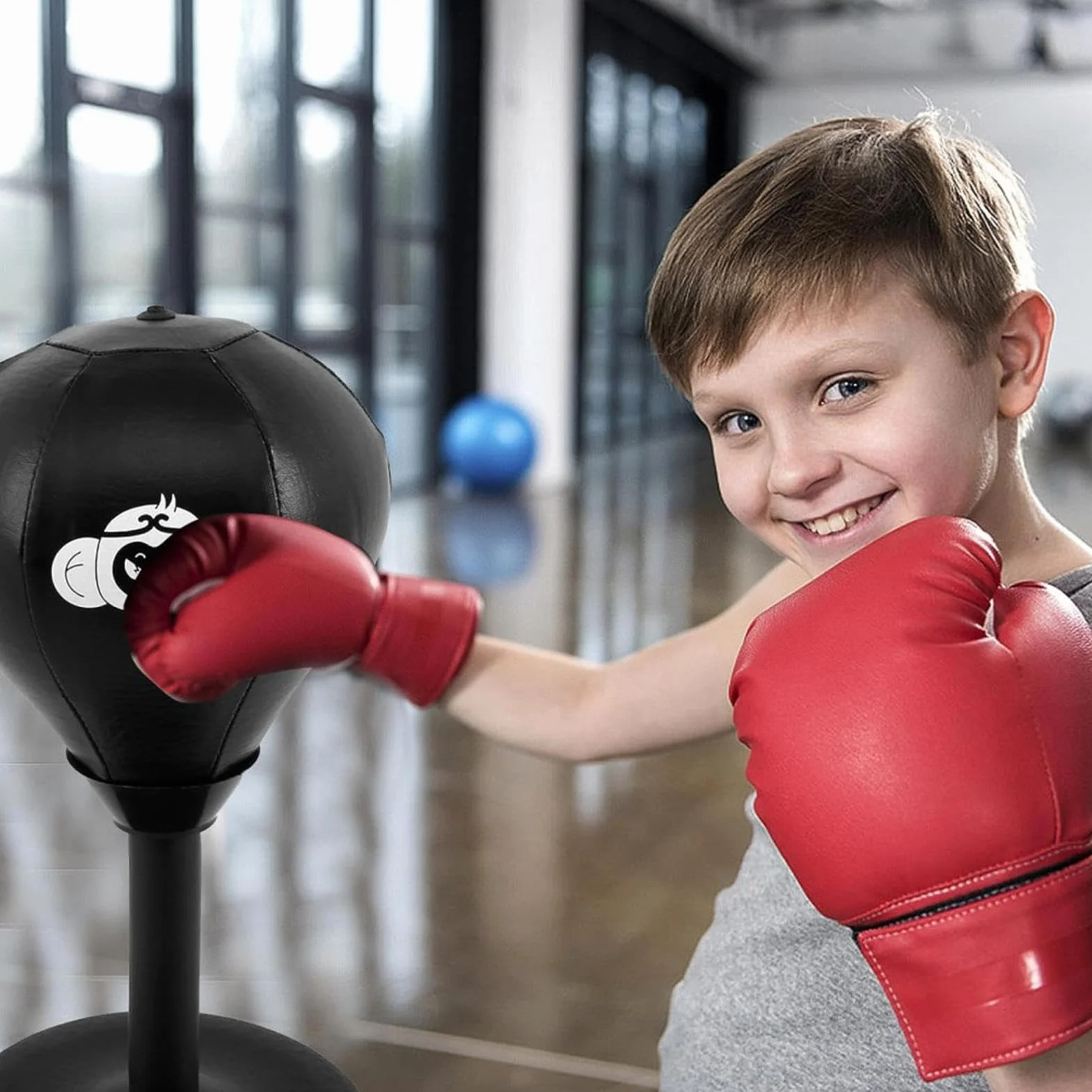 Saco de Boxeo de Escritorio con Ventosa, Fuerte Succión, Juguete de Relajación para Niños