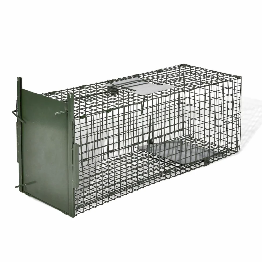 Animal Trap Cage Professional Catch Live Animals Safe, Trampa Humana con una Sola Puerta Adecuado para Uso en Interiores y Exteriores 80 x 25 x 25 cm