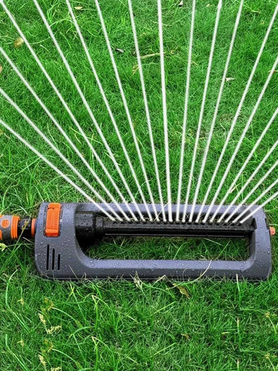 Aspersores de Riego Aspersor oscilante | Riego por oscilación automático 4 modos for jardines y jardines grandes