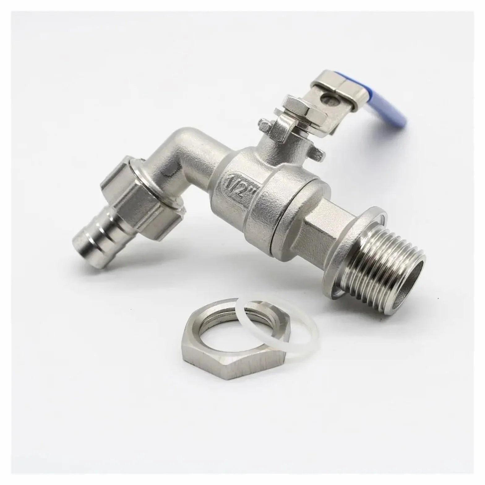 1/2 "3/4" 1 "macho a espiga for manguera válvula de bola de acero inoxidable 304 grifo de agua grifo hogar jardín anticongelante al aire libre(DN20 3l4 BSP)