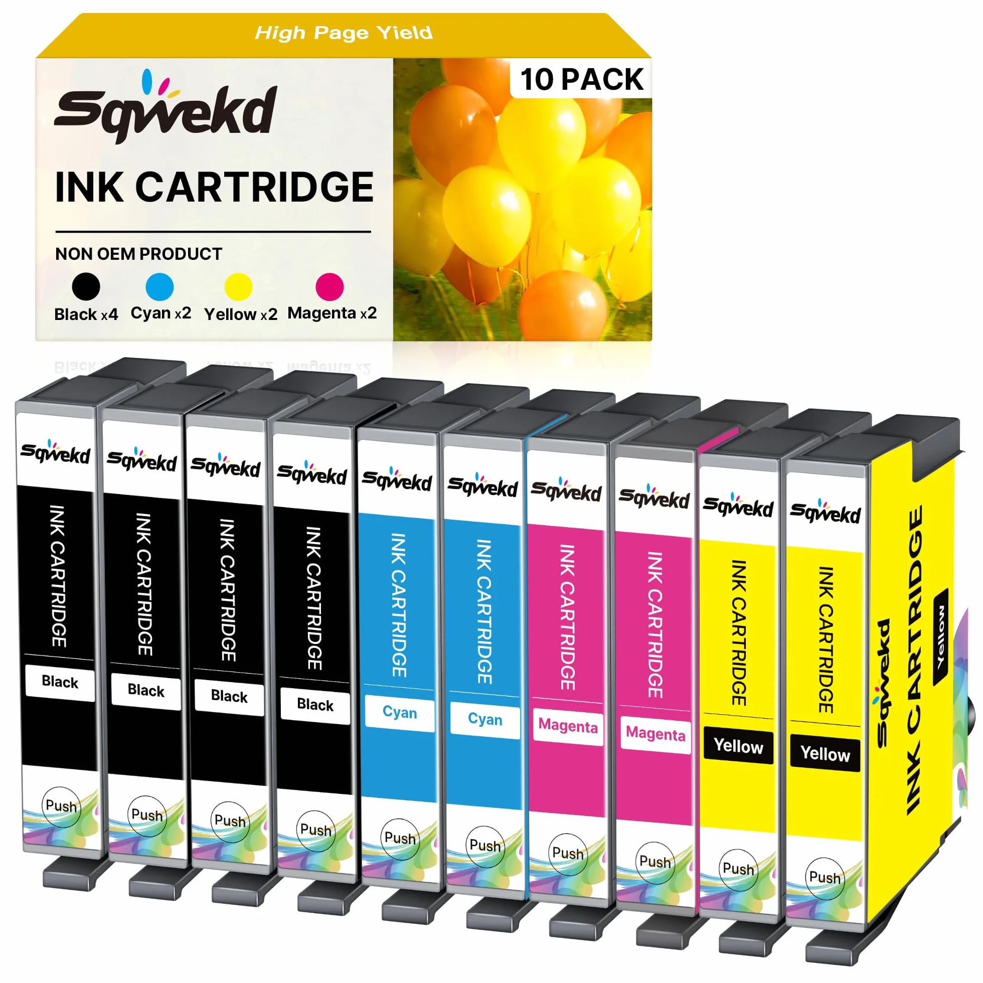 Cartucho Compatible para Epson 604XL Negro Cian Magenta Amarillo 4 Negro 2 Cian 2 Magenta 2 Amarillo