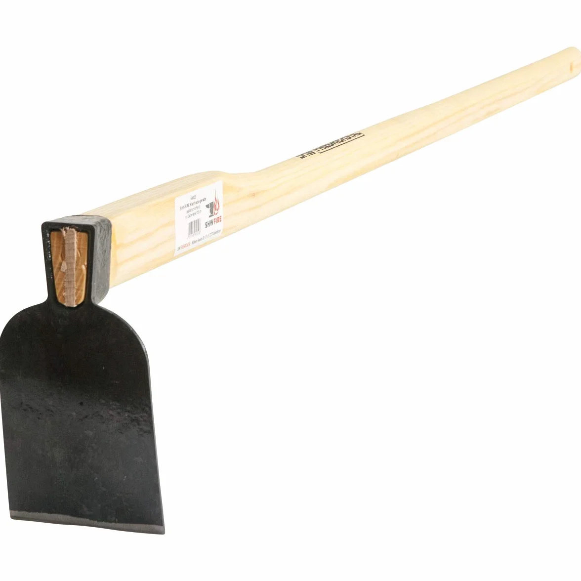 Azada de jardín profesional de acero especial y muy resistente, mango de 135 cm, para suelos blandos y duros de SHW-FIRE