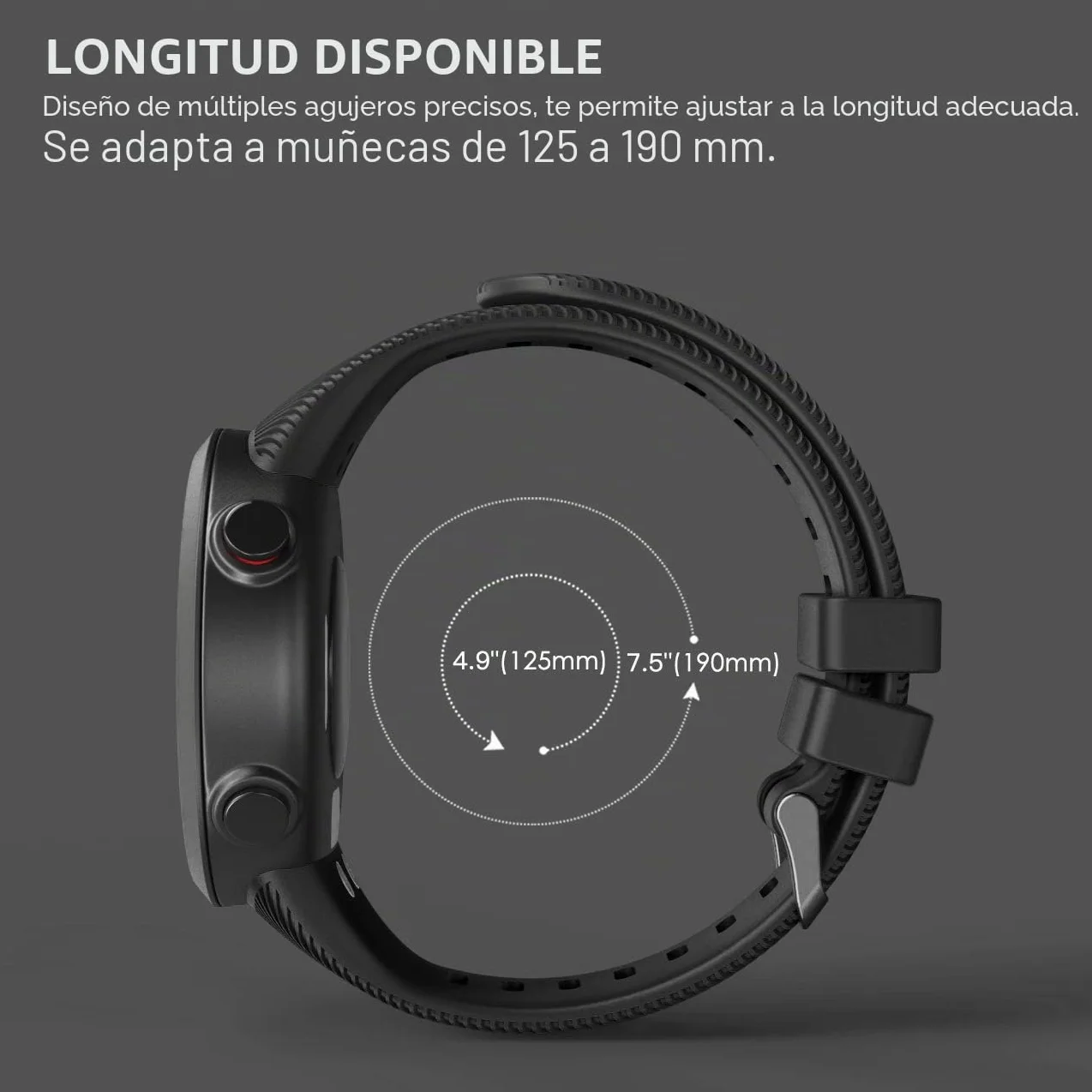 Correa de silicona para Garmin Forerunner 45, reemplazo ajustable