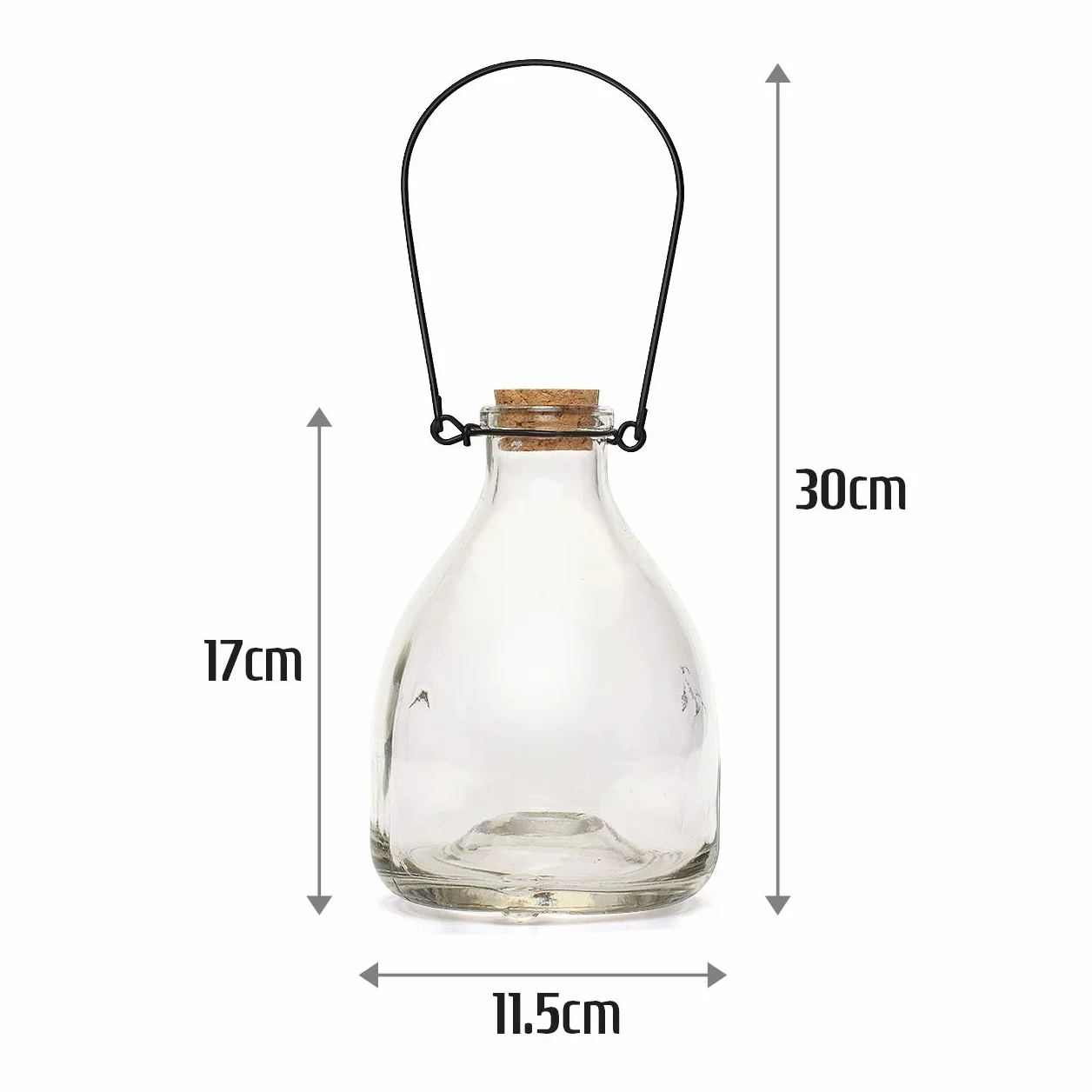 CKB LTD Botella de Cristal Tradicional para Colgar, diseño de cacerolas de Miel, Small