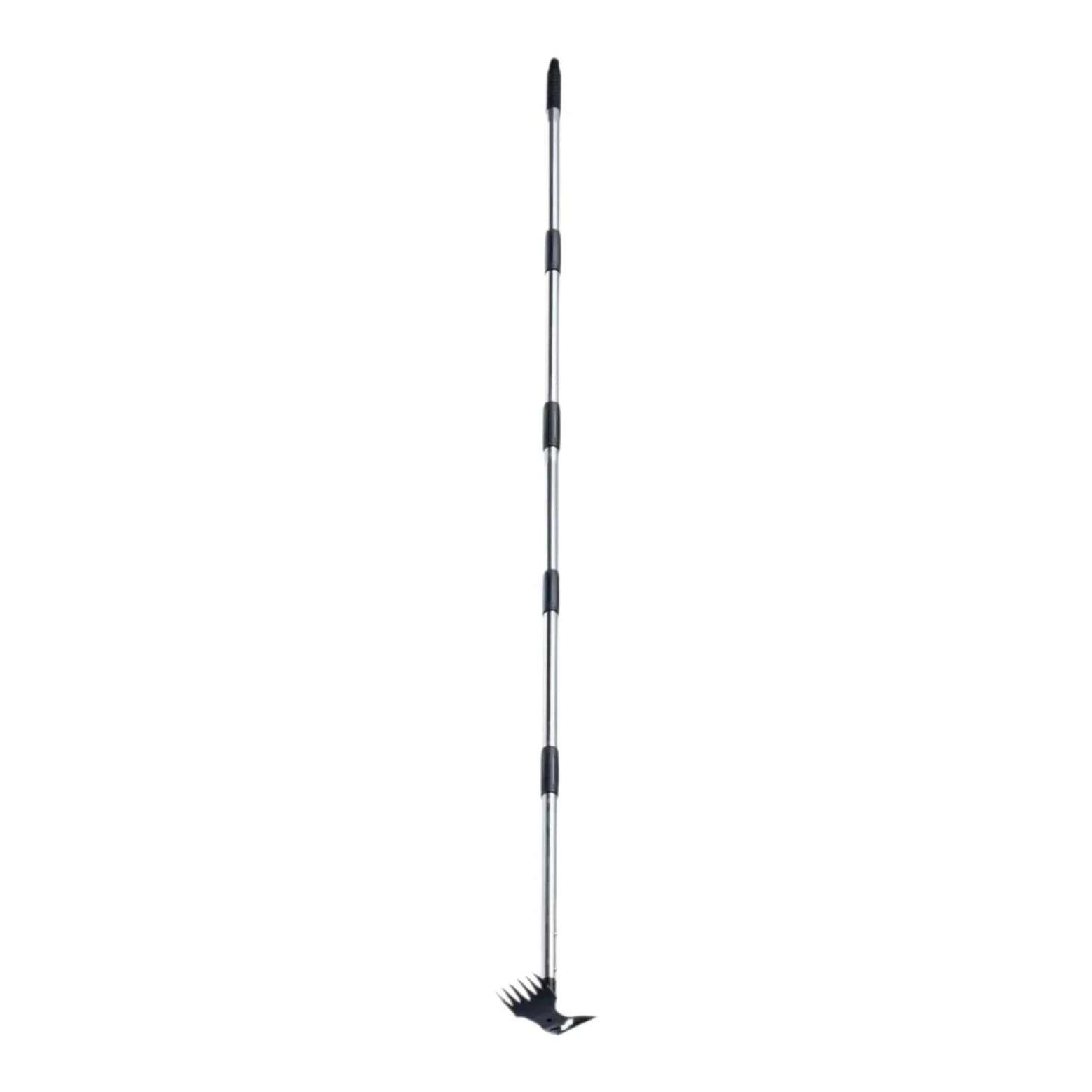 Rastrillo Manual Resistente para Desherbar con Cabezal de Doble Punta, Herramienta de Mantenimiento de Jardín, de Acero Al Carbono, Desherbador, 5 Secciones
