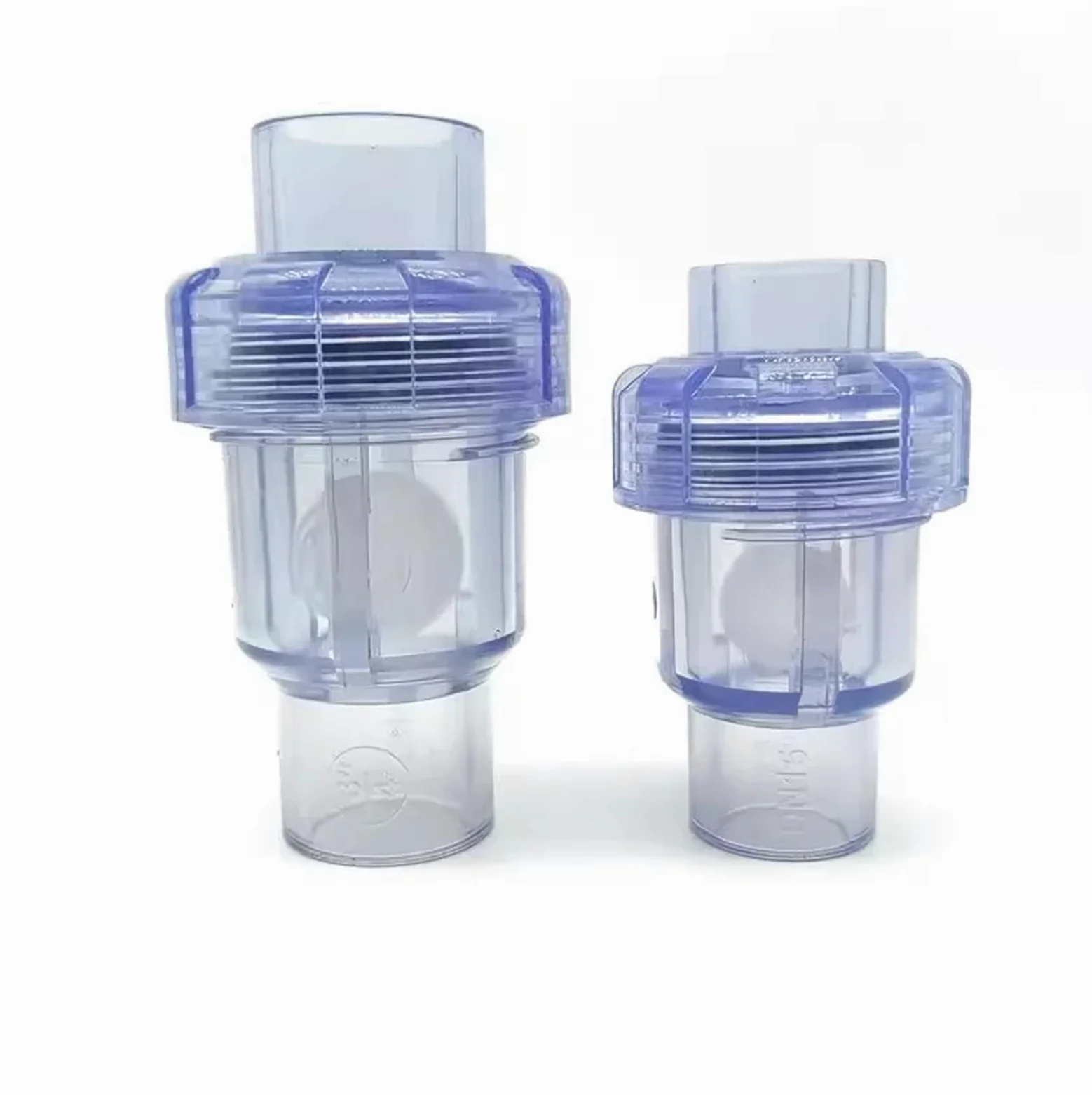 1 válvula de retención bola UPVC 20, 25, 32, 40 y 50 mm, vertical, adaptador escape for riego jardín acuario, conector tubería PVC(Dark Gray,20mm Inner diameter)